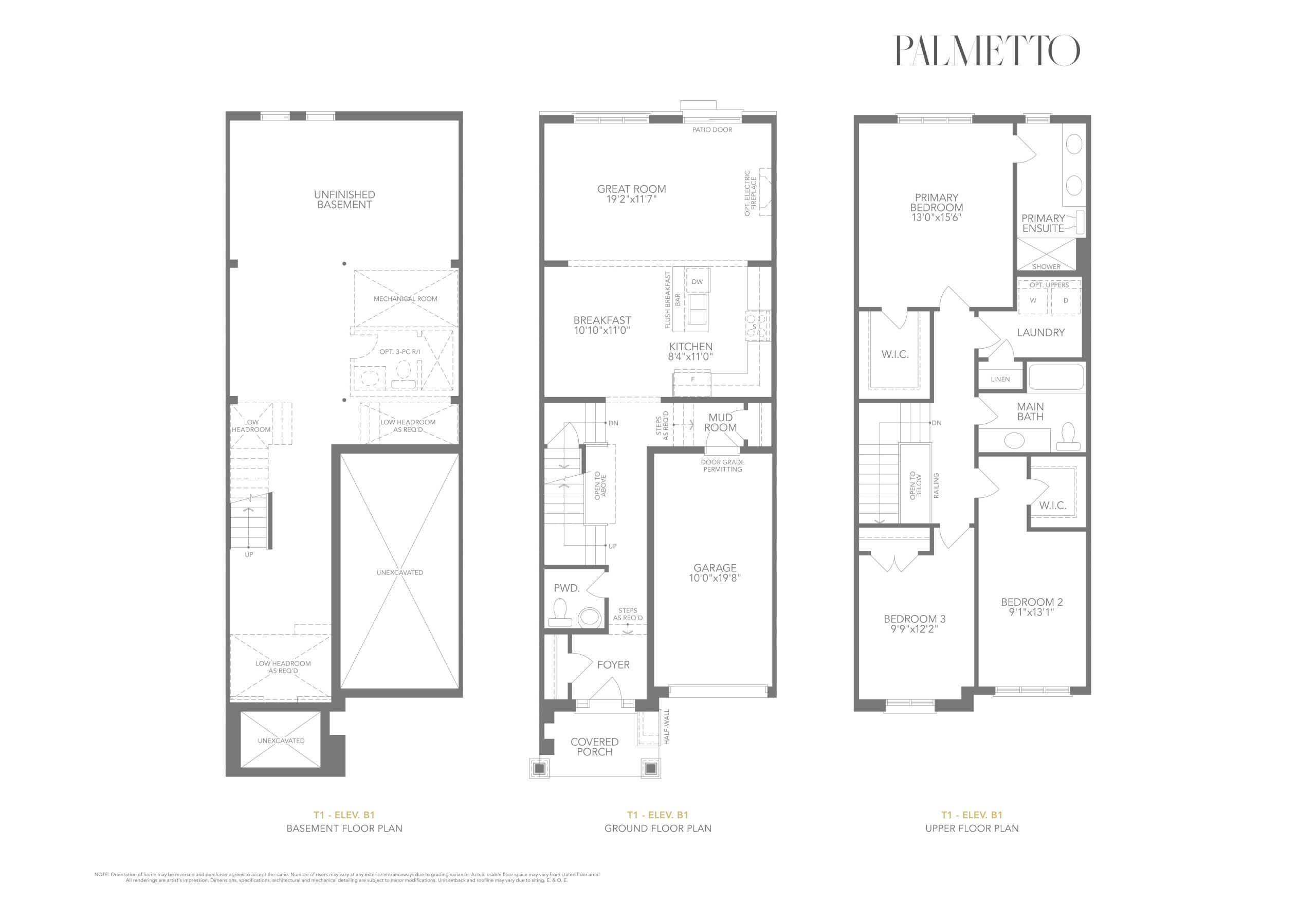 Ashton T1 Elev. B1 floor plan