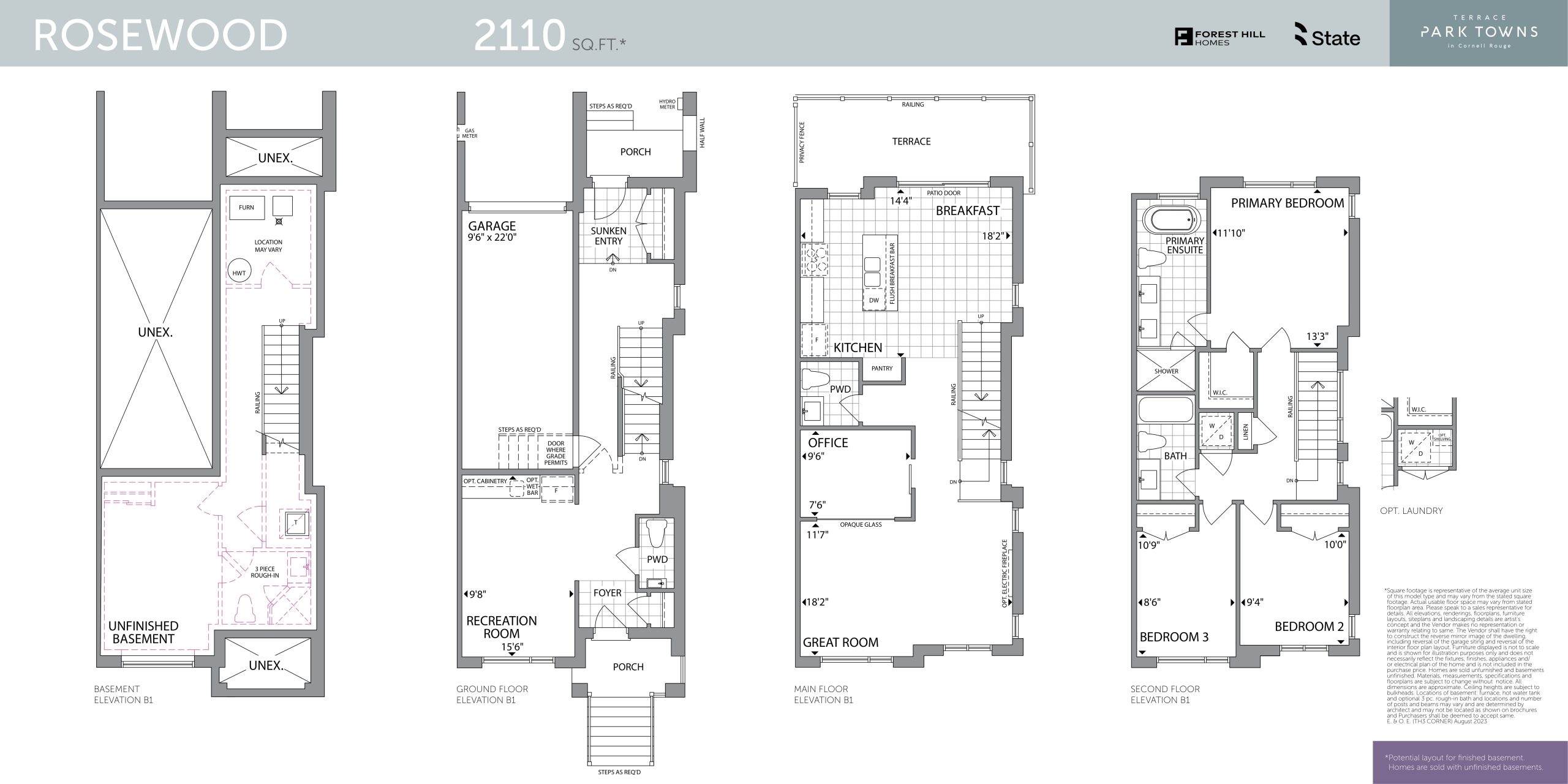 Rosewood floor plan