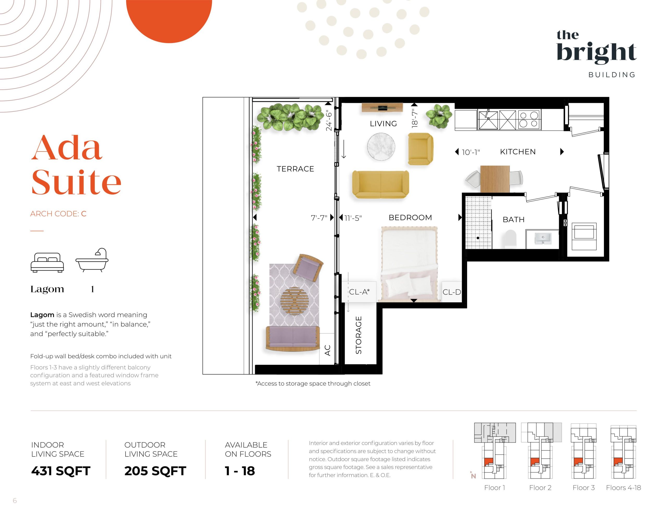 Ada Suite floor plan