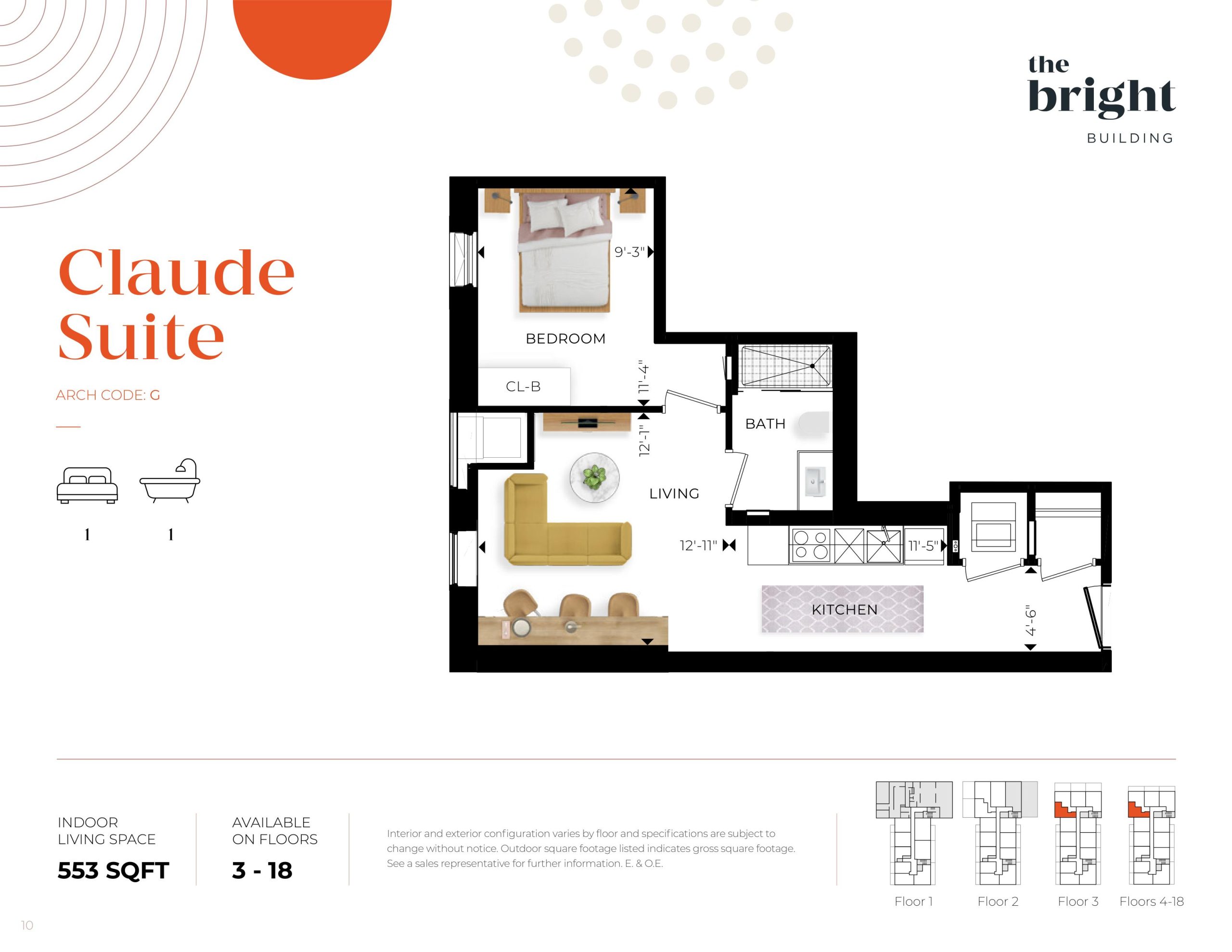 Claude Suite floor plan