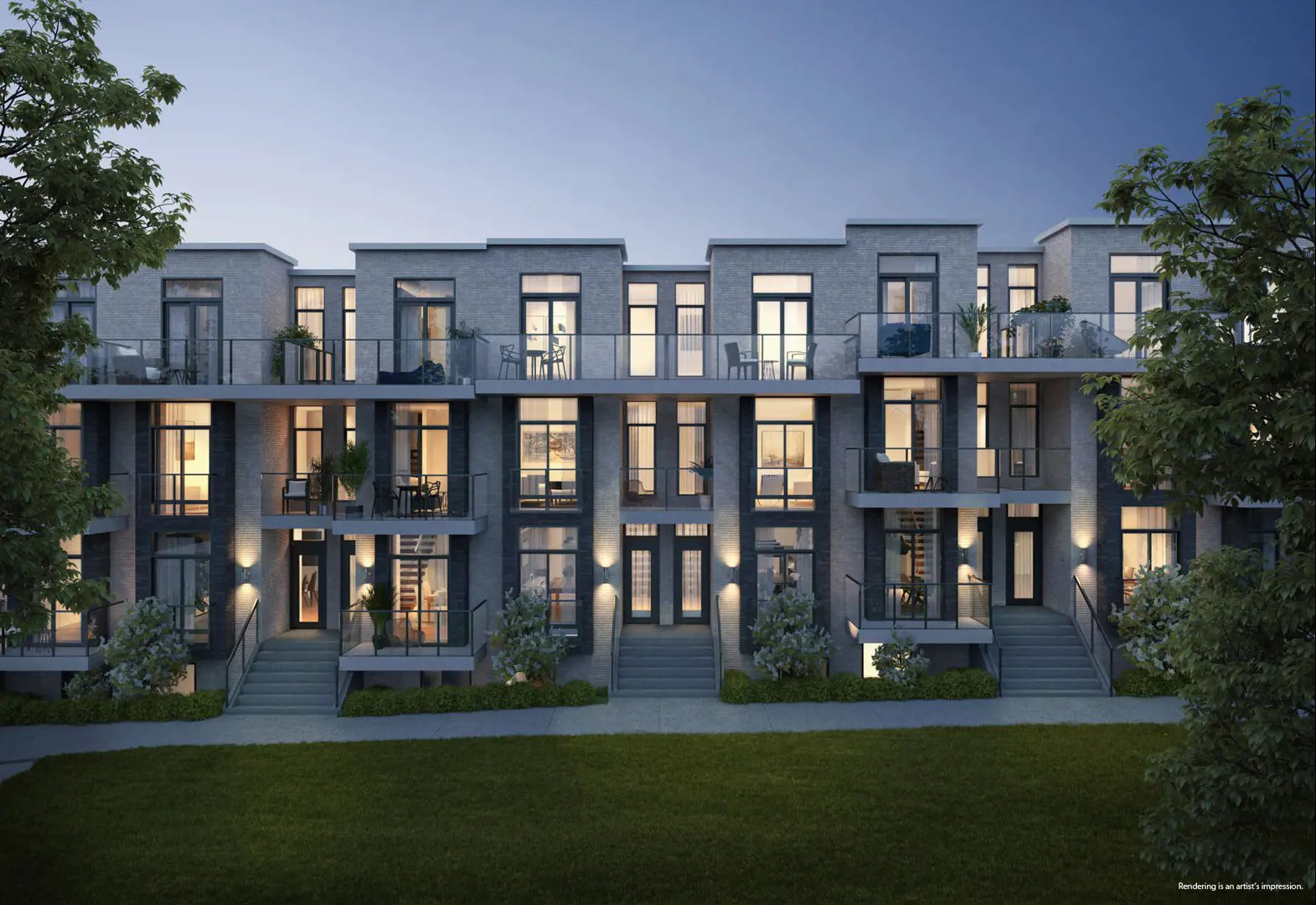 Winlock Towns in Toronto — rendering 3