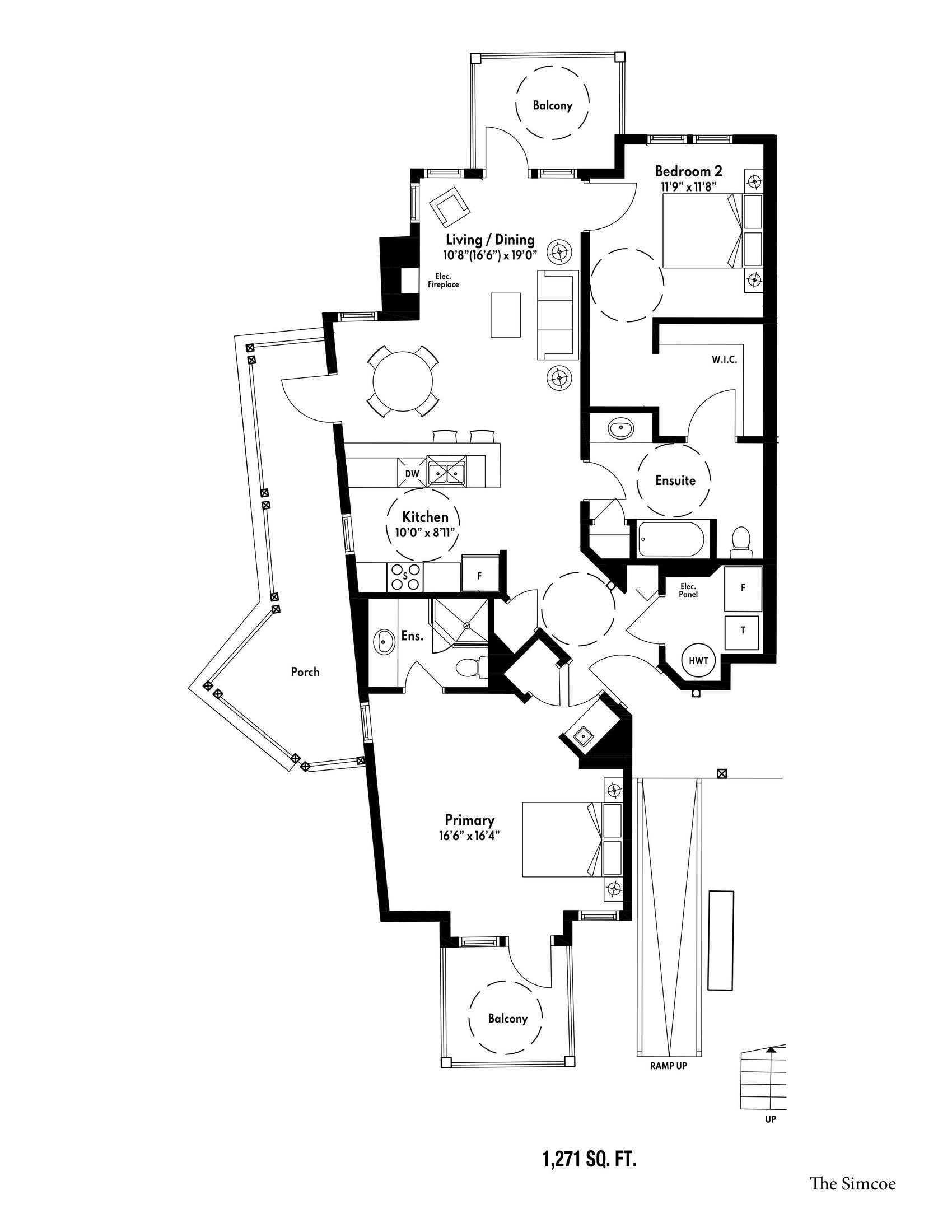 The Simcoe floor plan