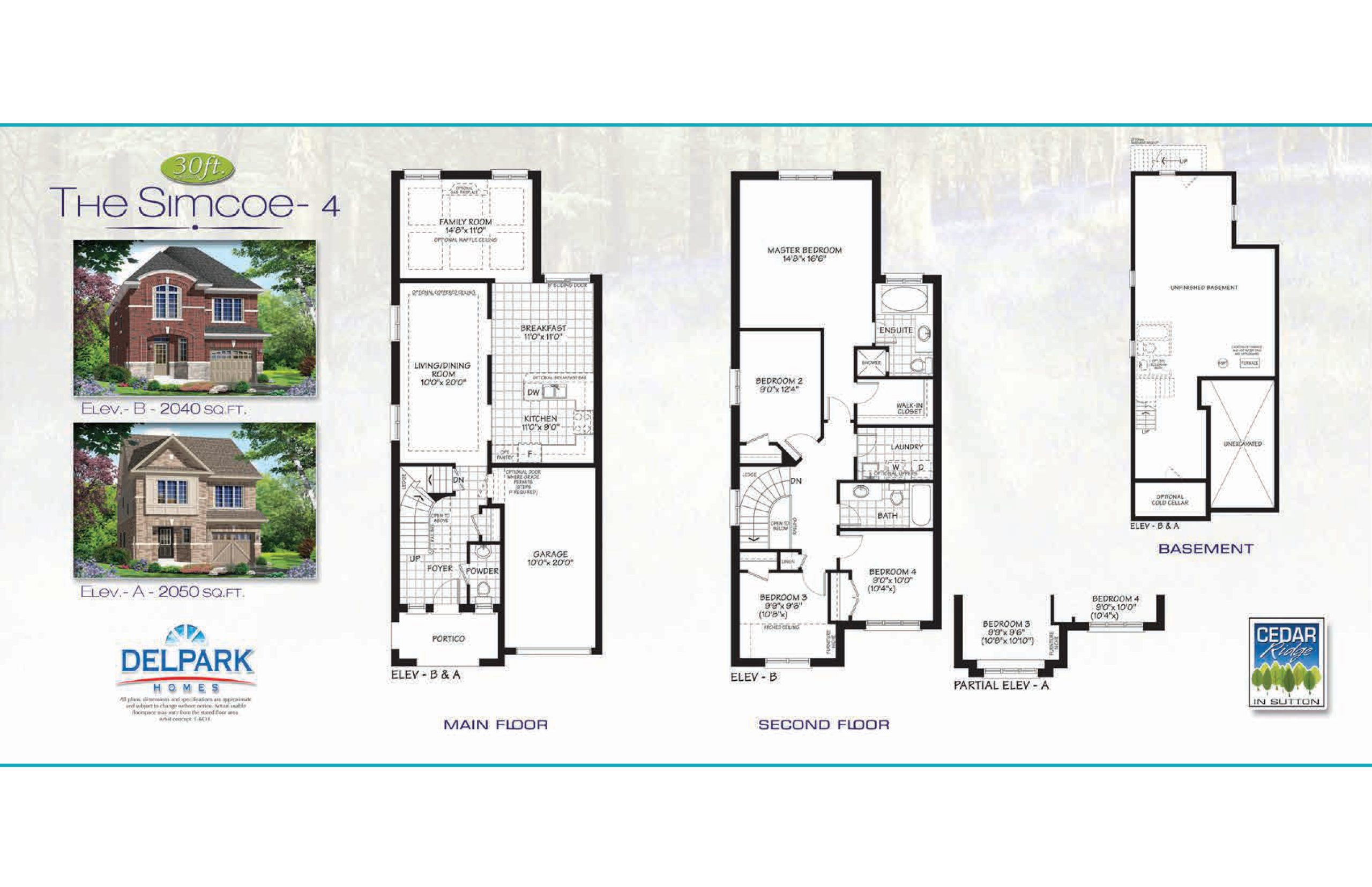 The Simcoe 4 floor plan