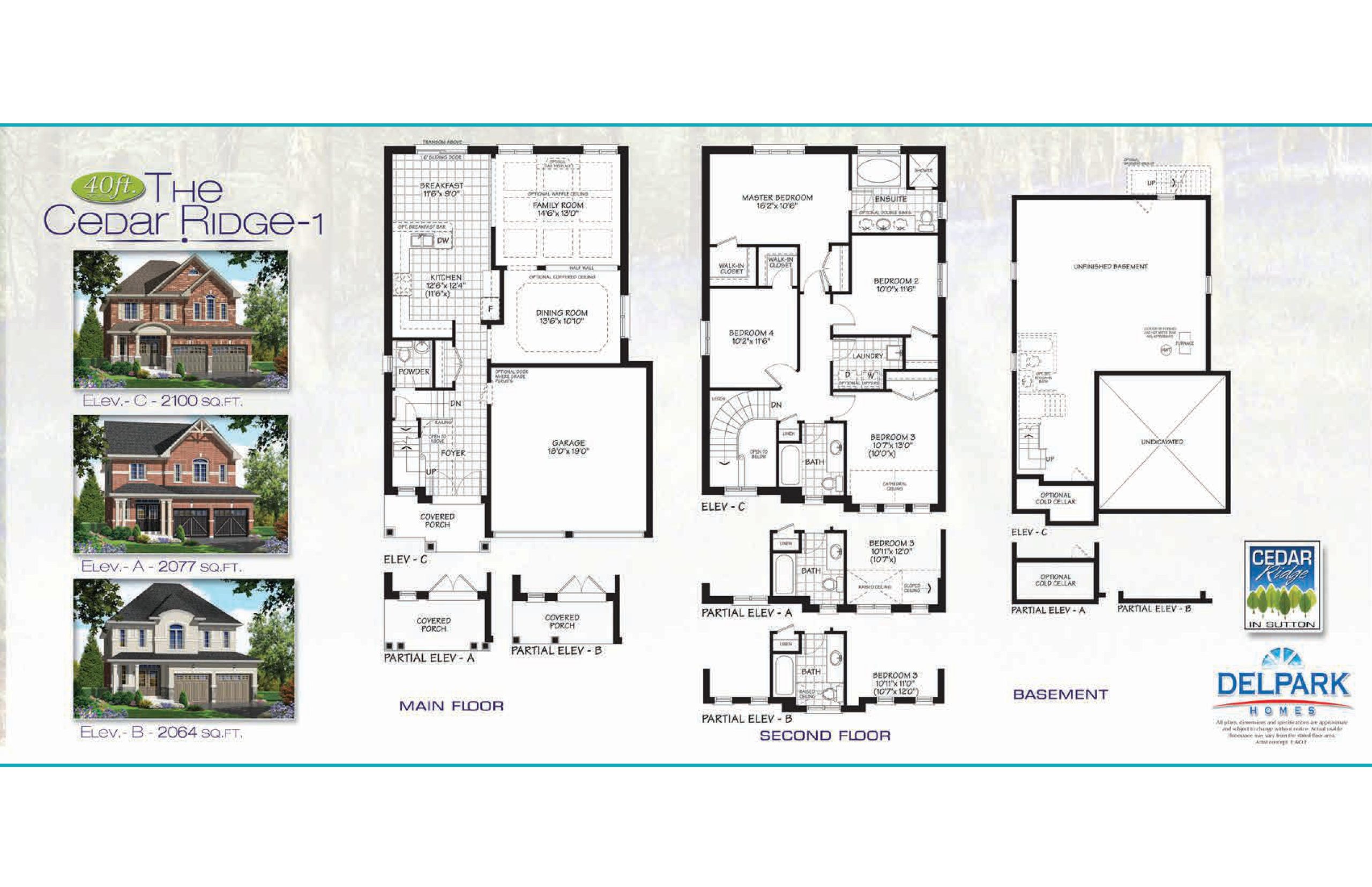 The Cedar Ridge 1 floor plan