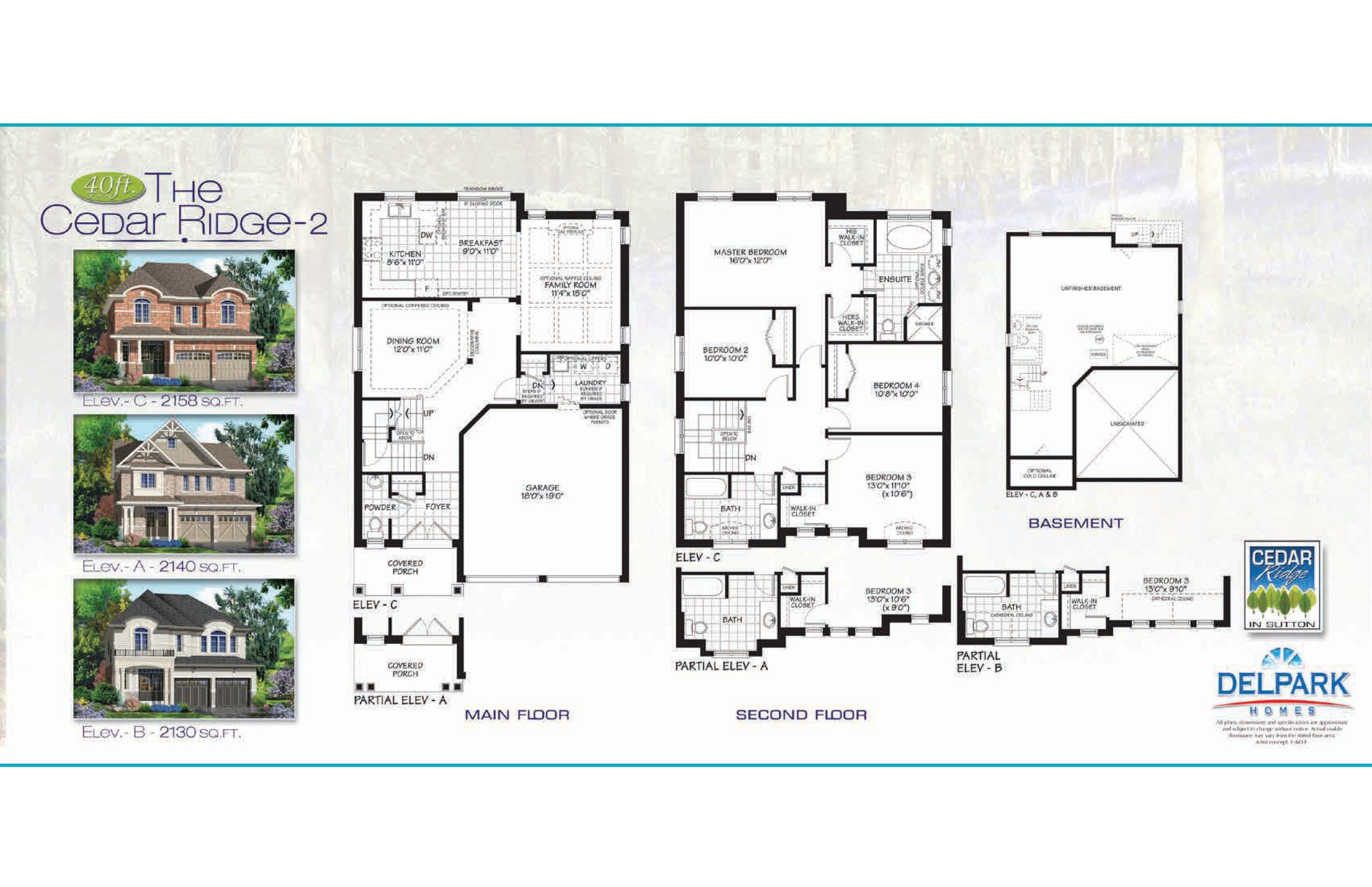 The Cedar Ridge 2 floor plan