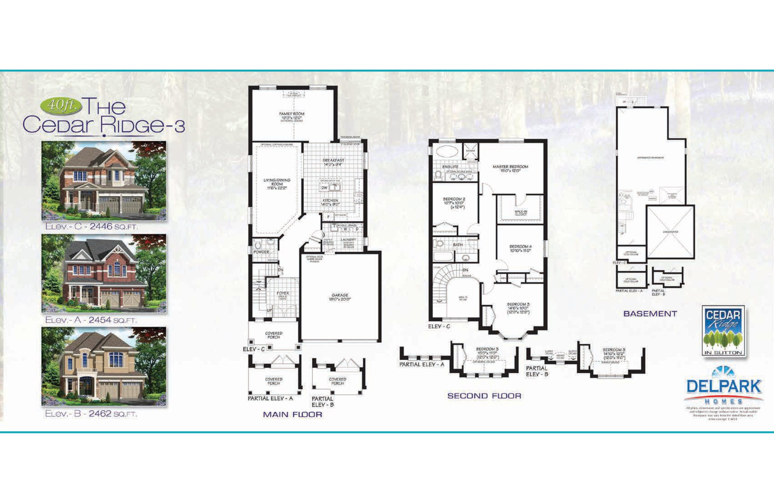 The Cedar Ridge 3 floor plan