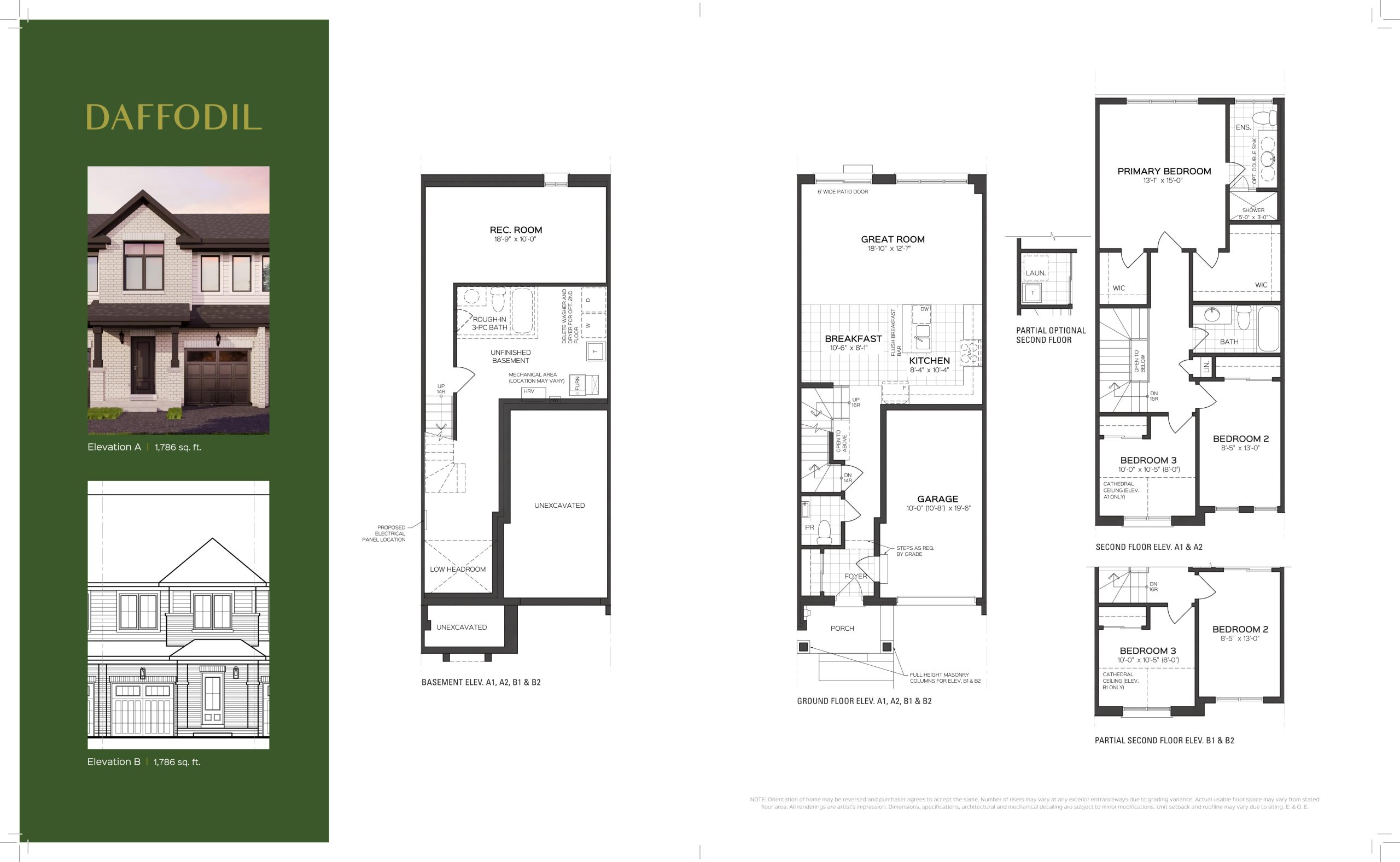 Daffodil floor plan