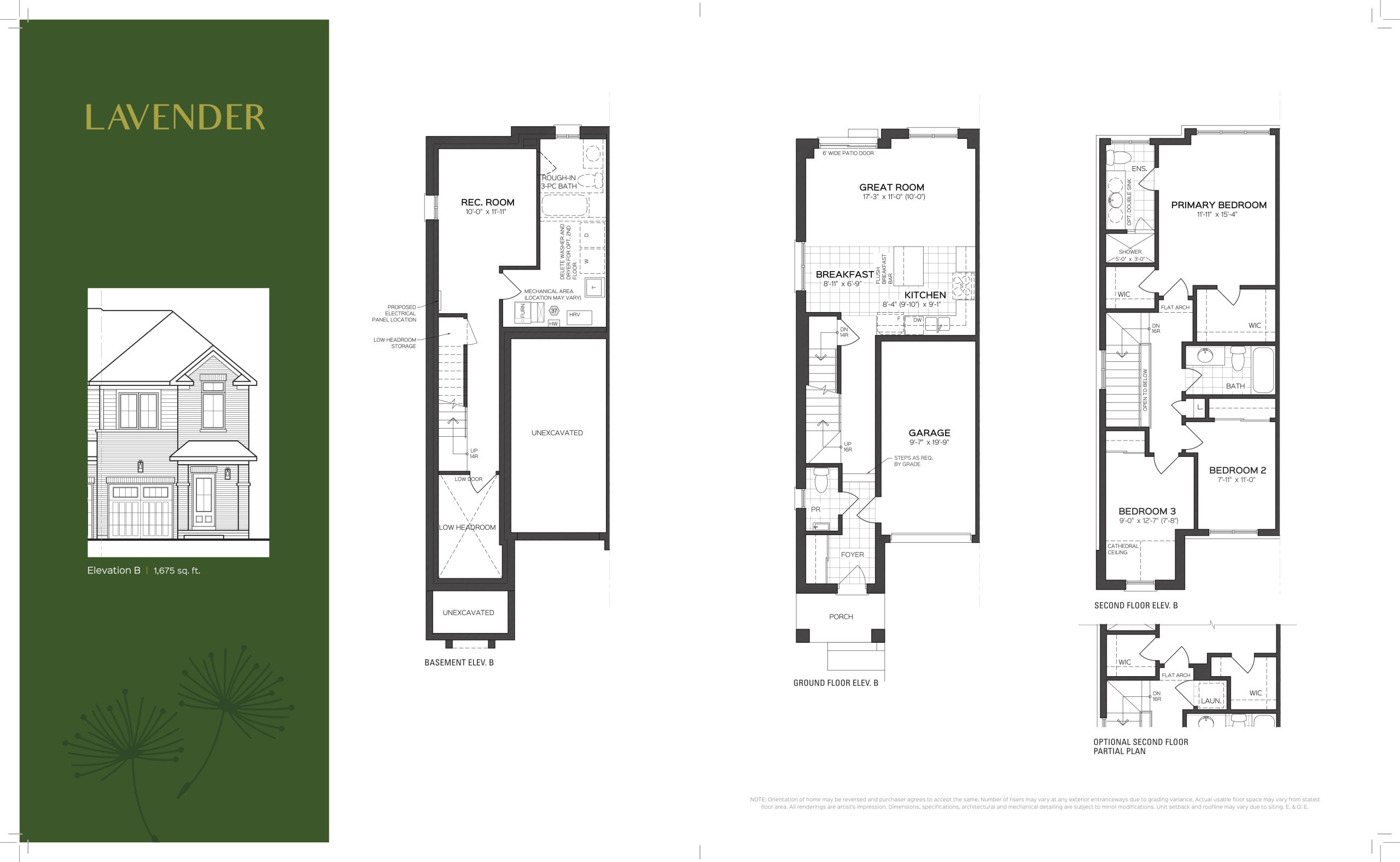Lavender floor plan