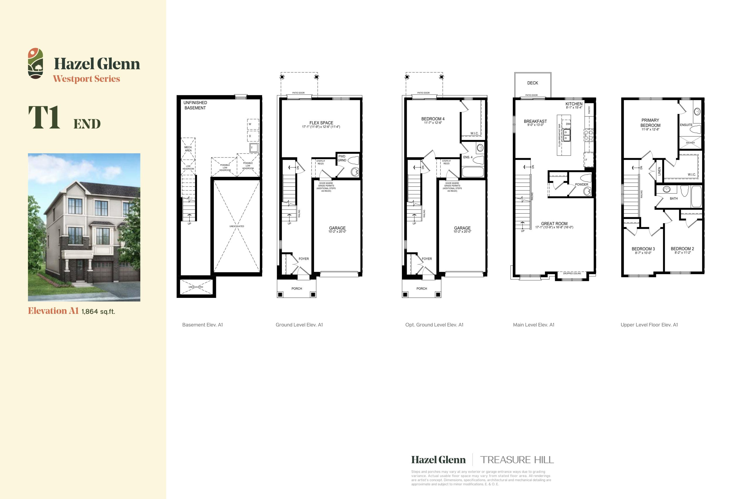 T1 End floor plan