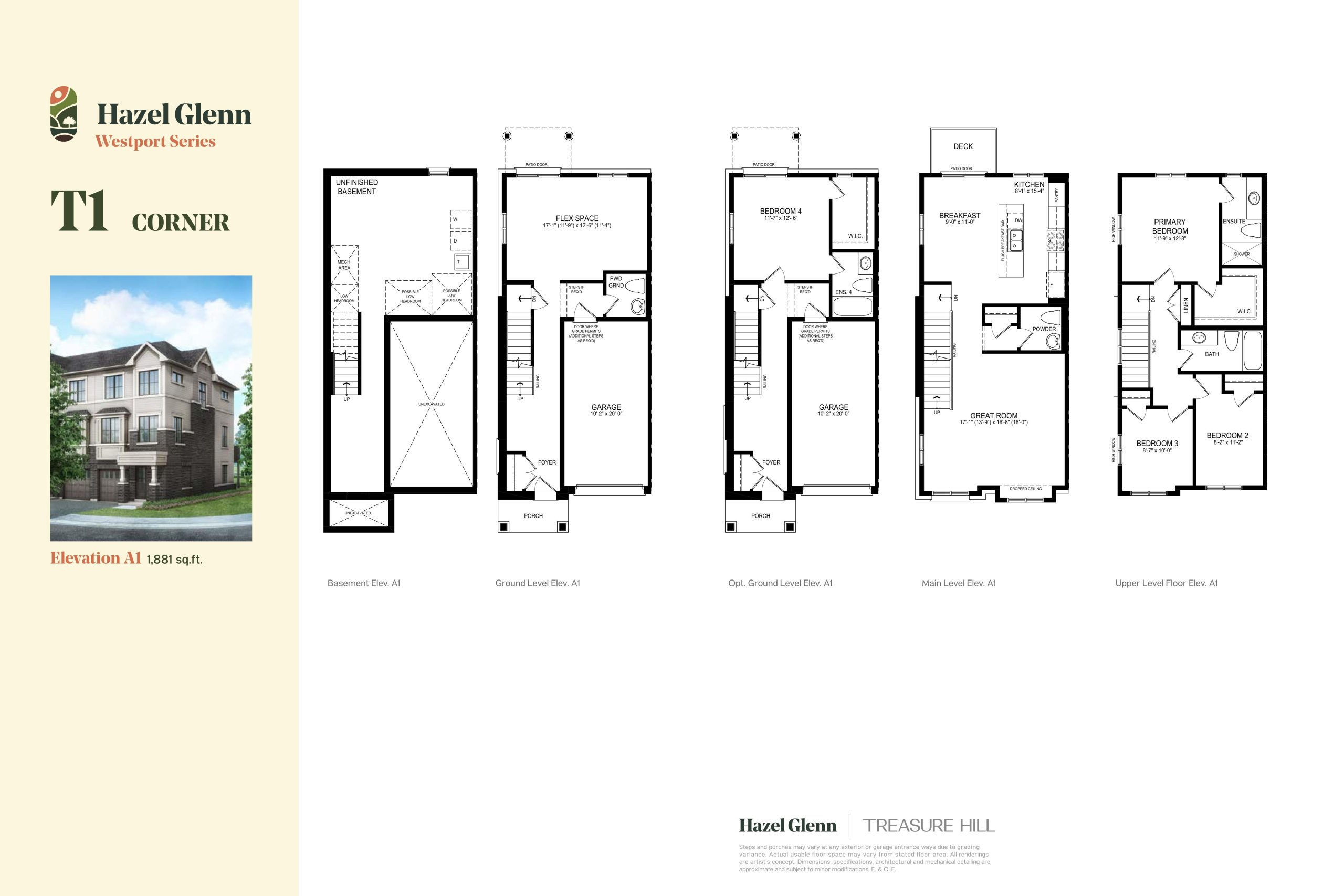 T1 Corner floor plan