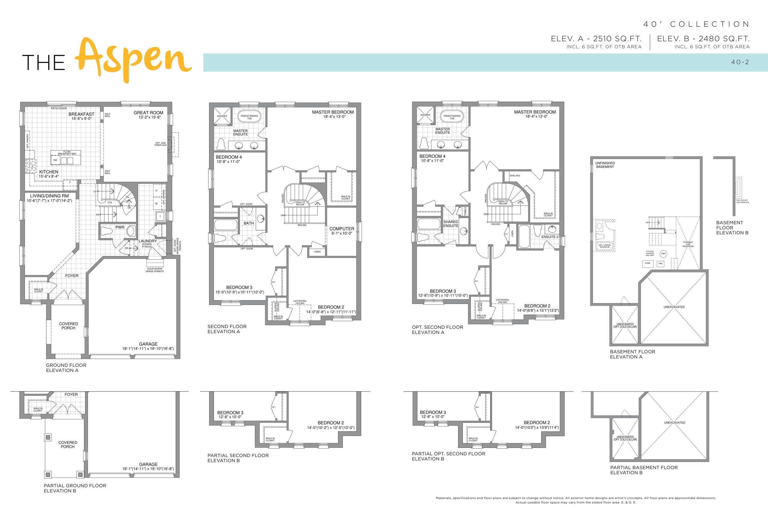 The Aspen - 40' Collection floor plan