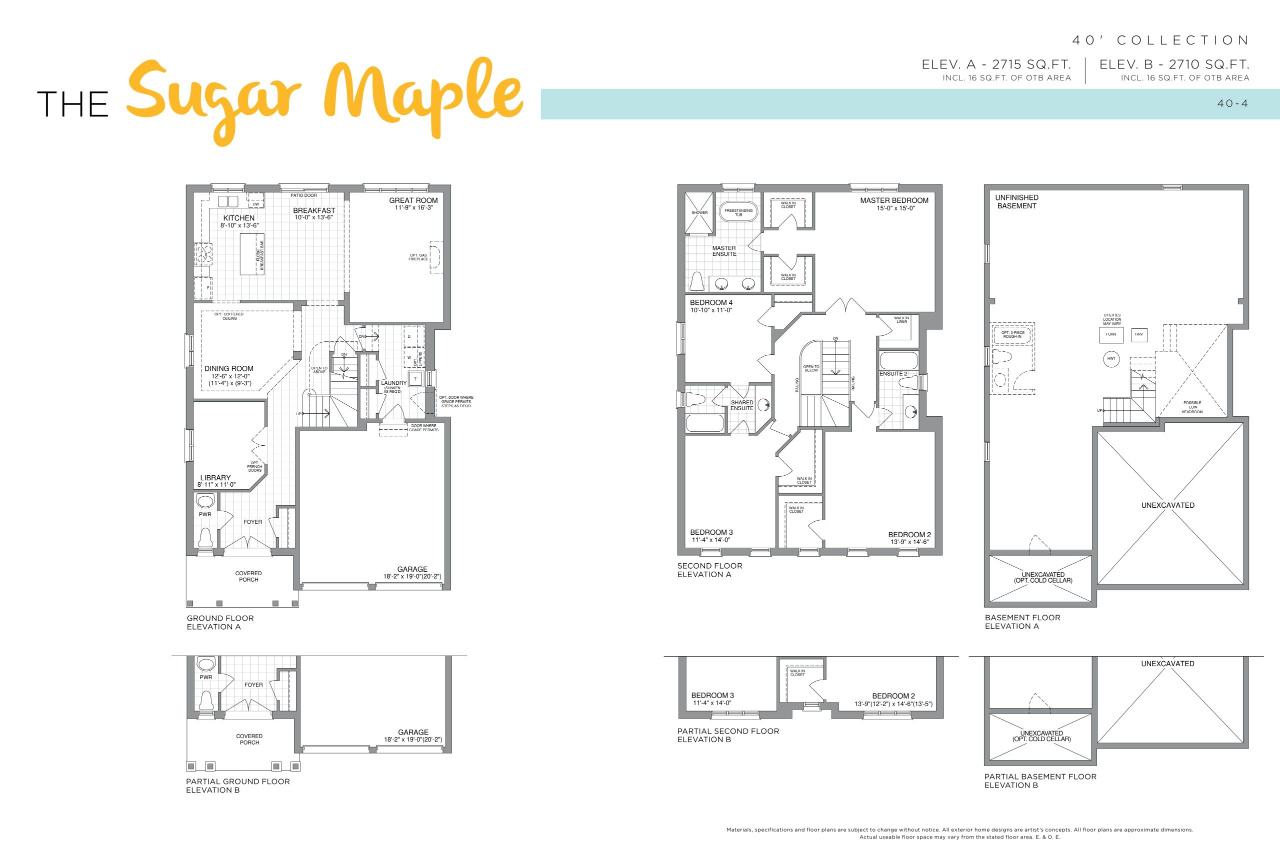 The Sugar Maple - 40' Collection floor plan
