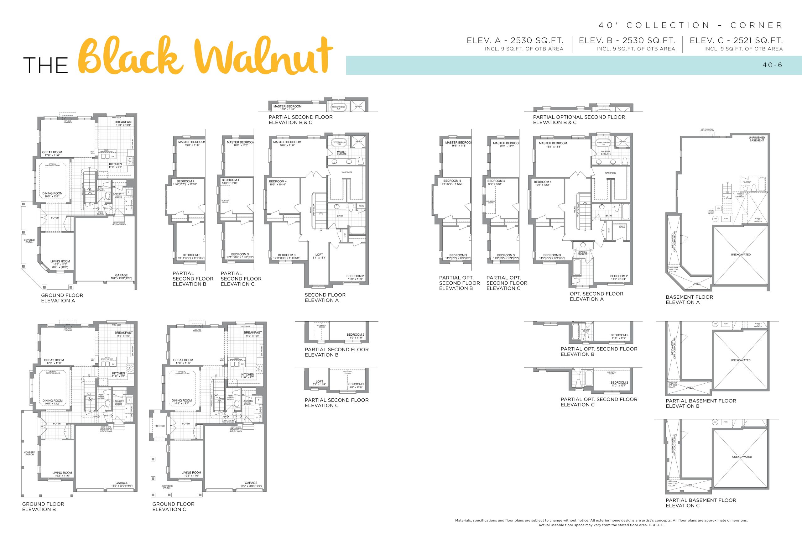The Black Walnut - 40' Collection floor plan