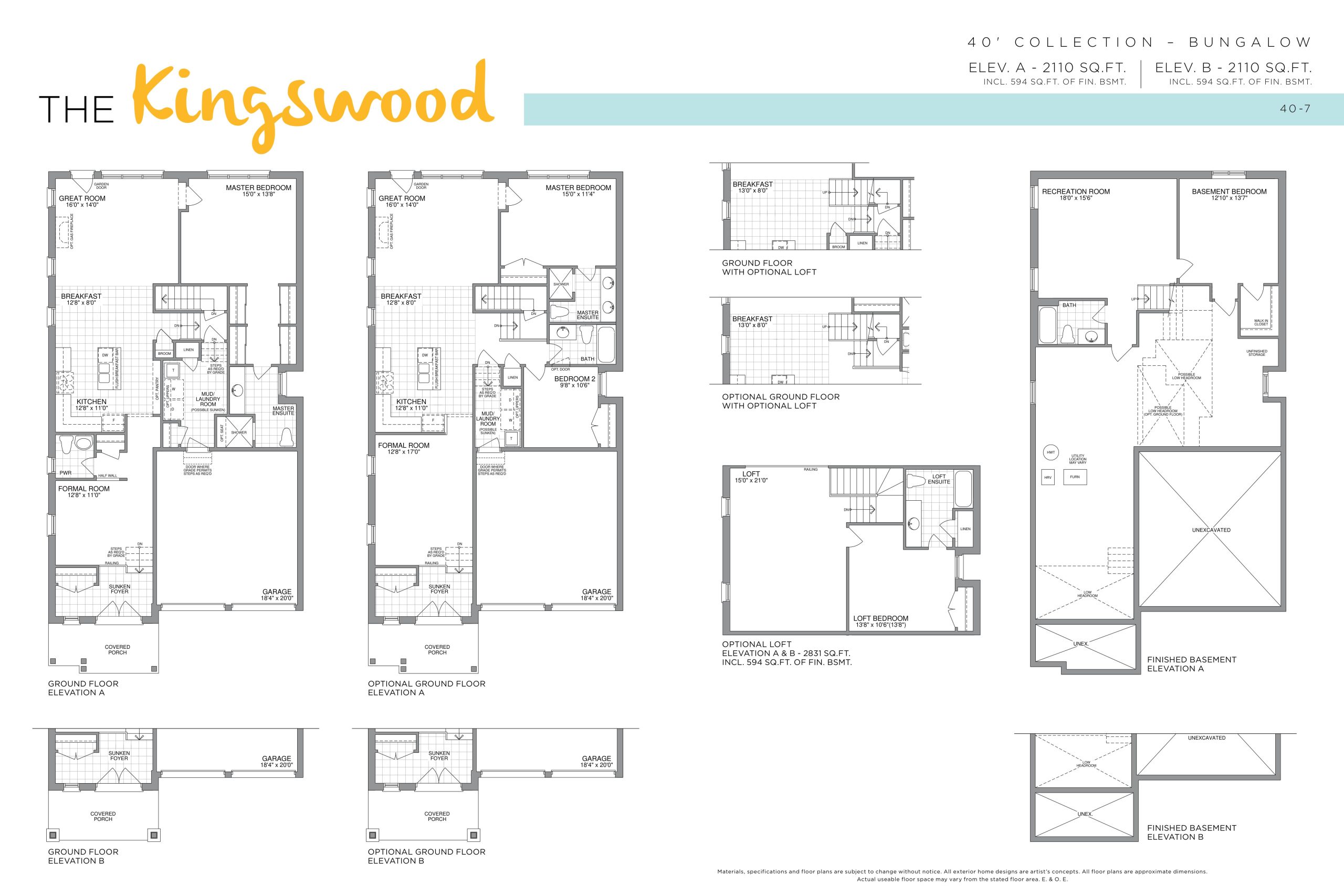 The Kingswood - 40' Collection floor plan