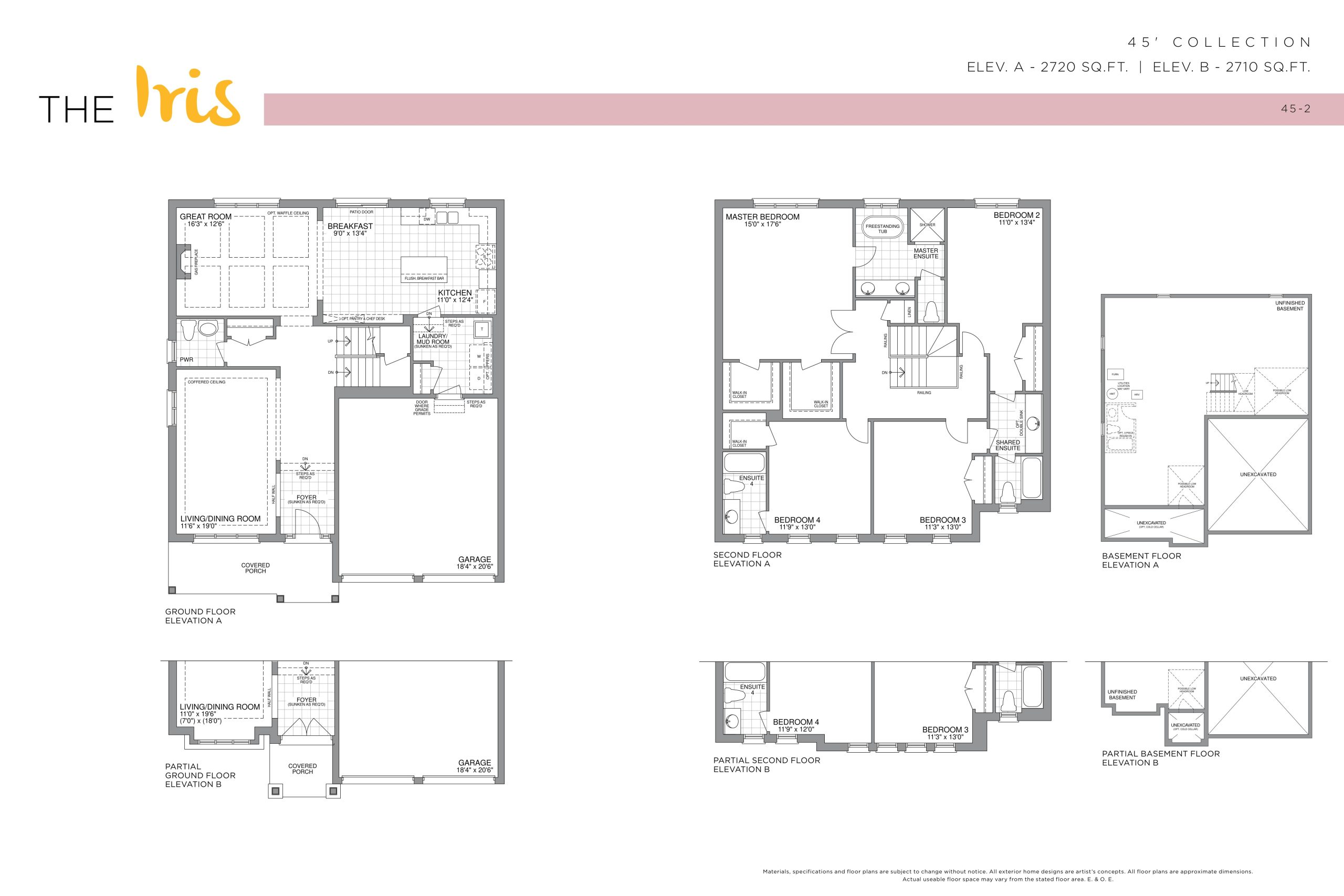 The Iris - 45' Collection floor plan
