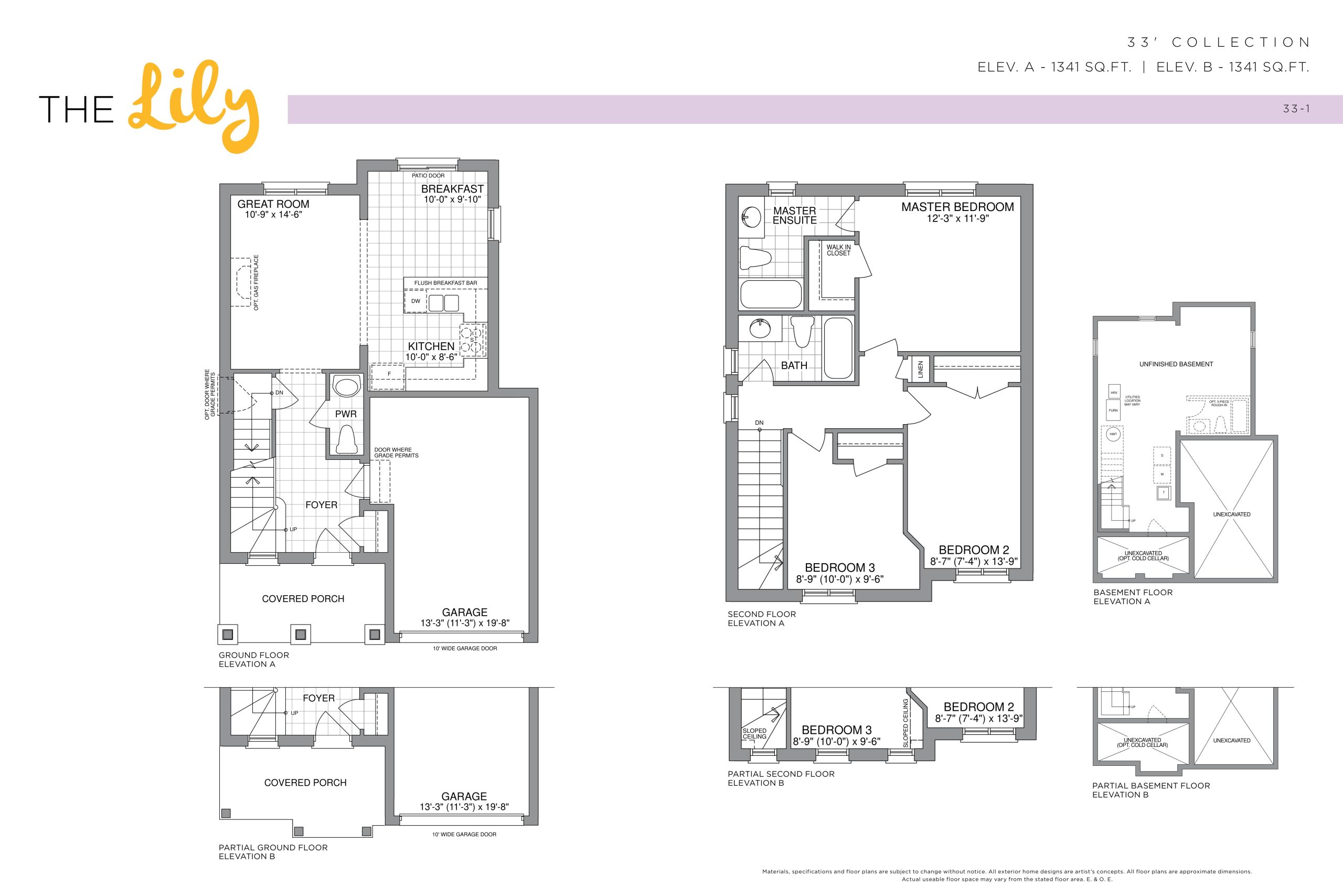 The Lily - 33' Collection floor plan