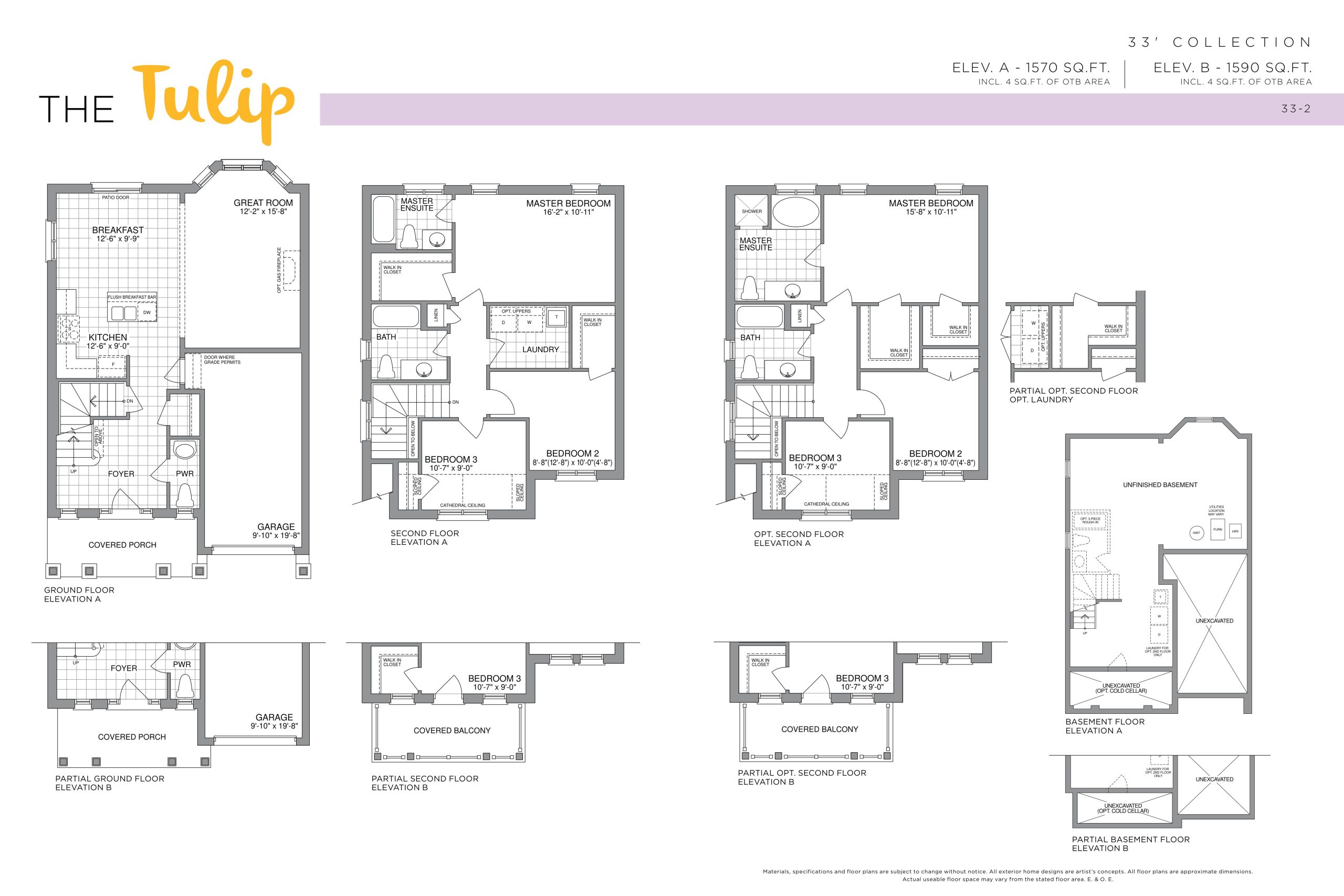 The Tulip - 33' Collection floor plan