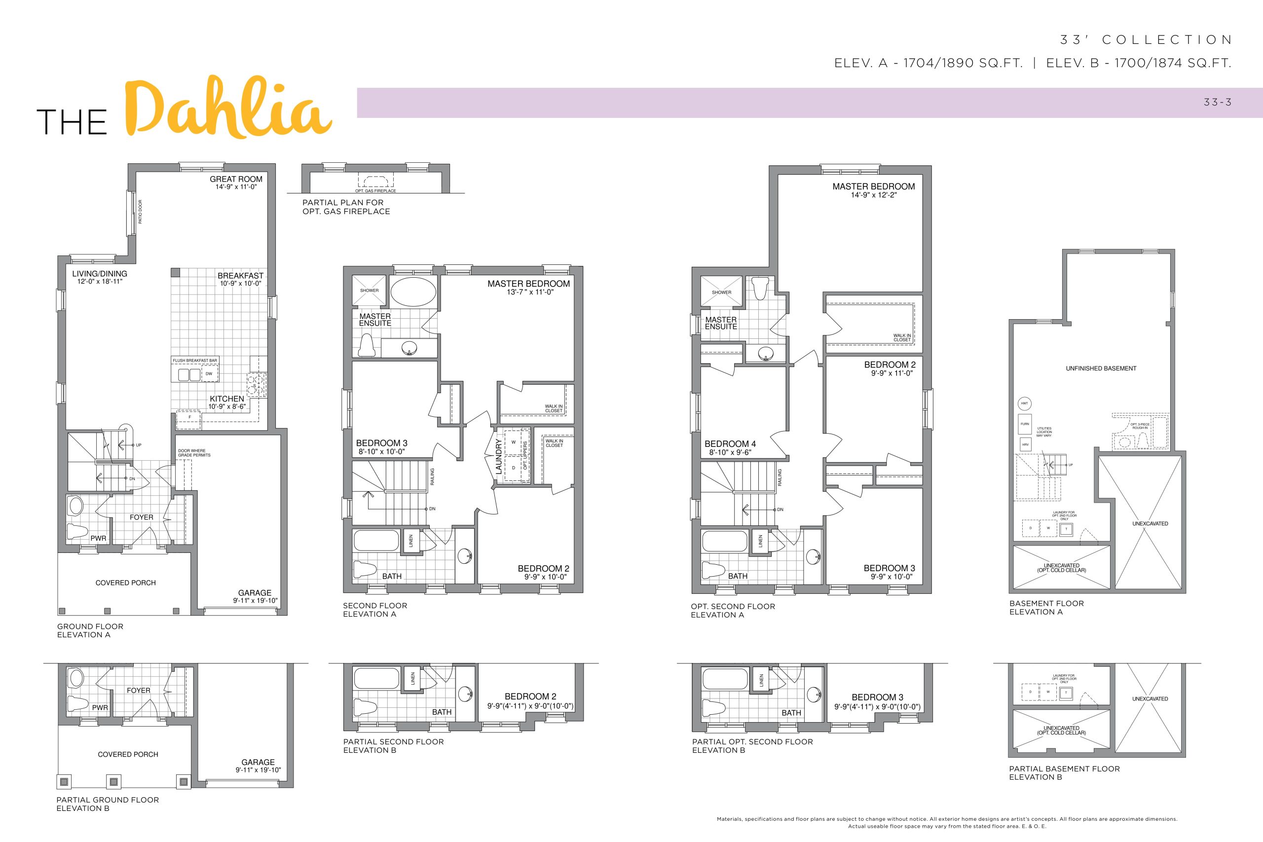 The Dahlia - 33' Collection floor plan