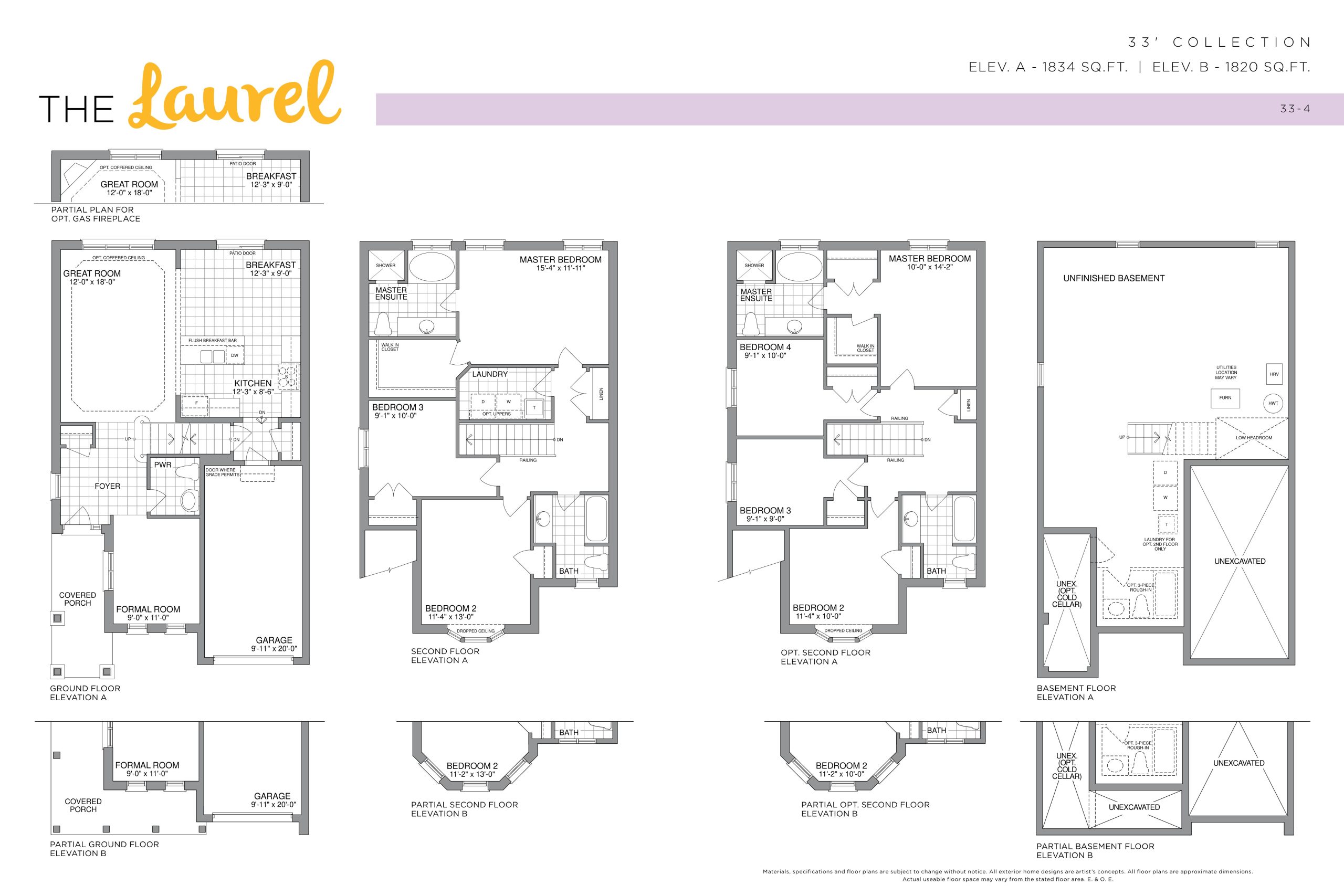 The Laurel - 33' Collection floor plan