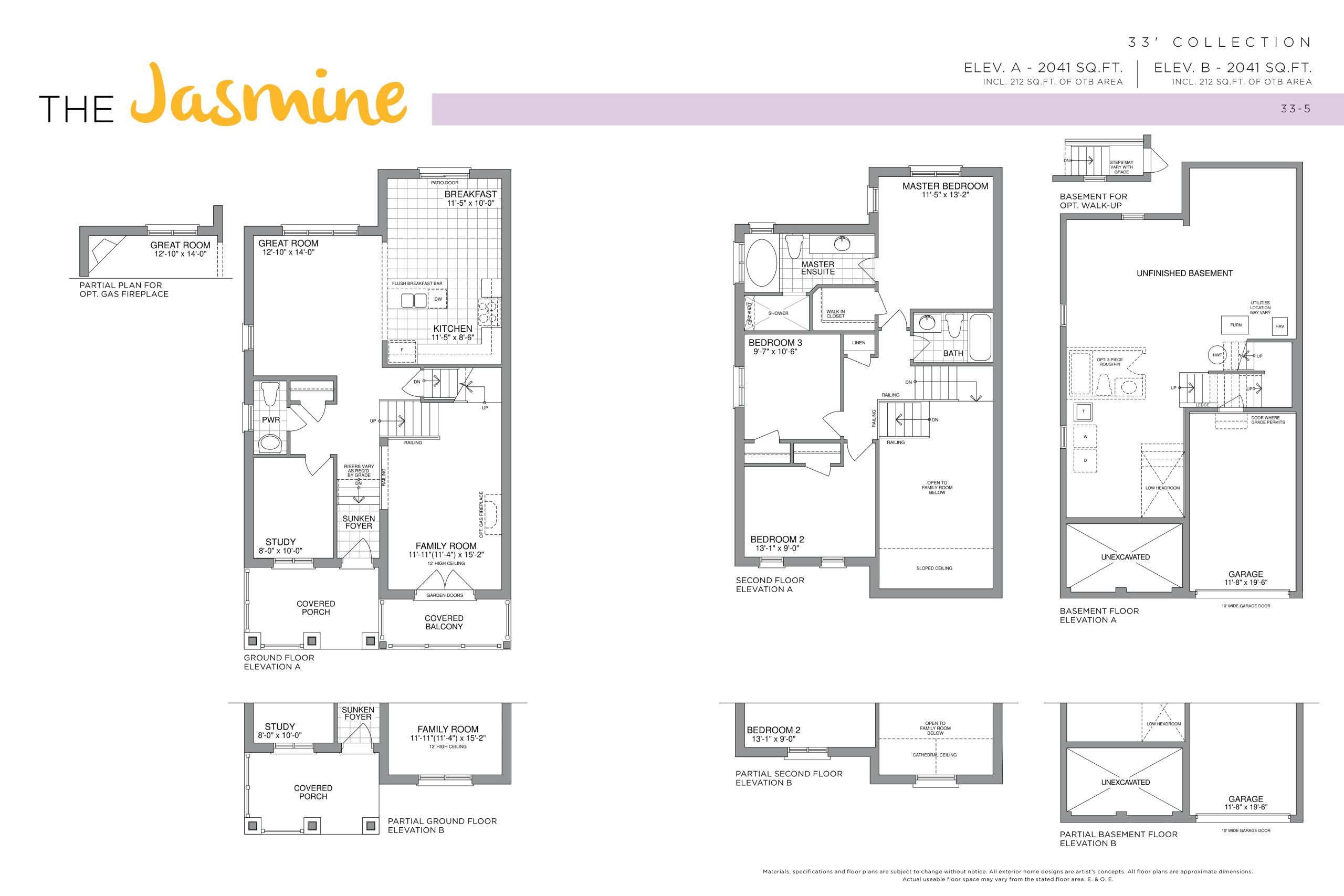 The Jasmine - 33' Collection floor plan