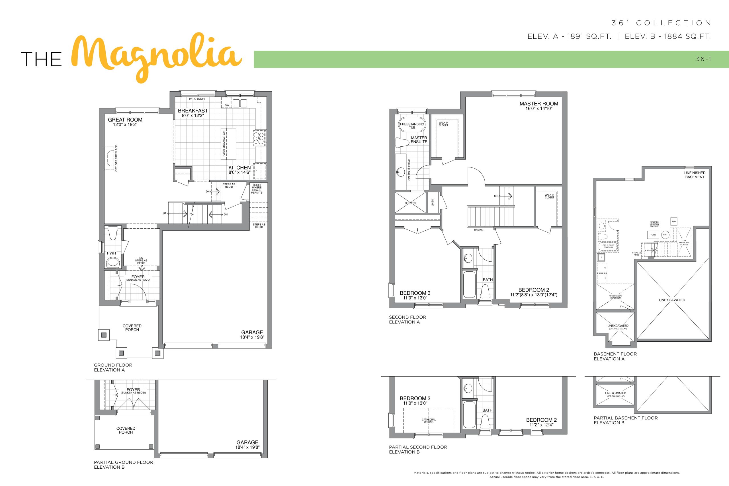 The Magnolia - 36' Collection floor plan