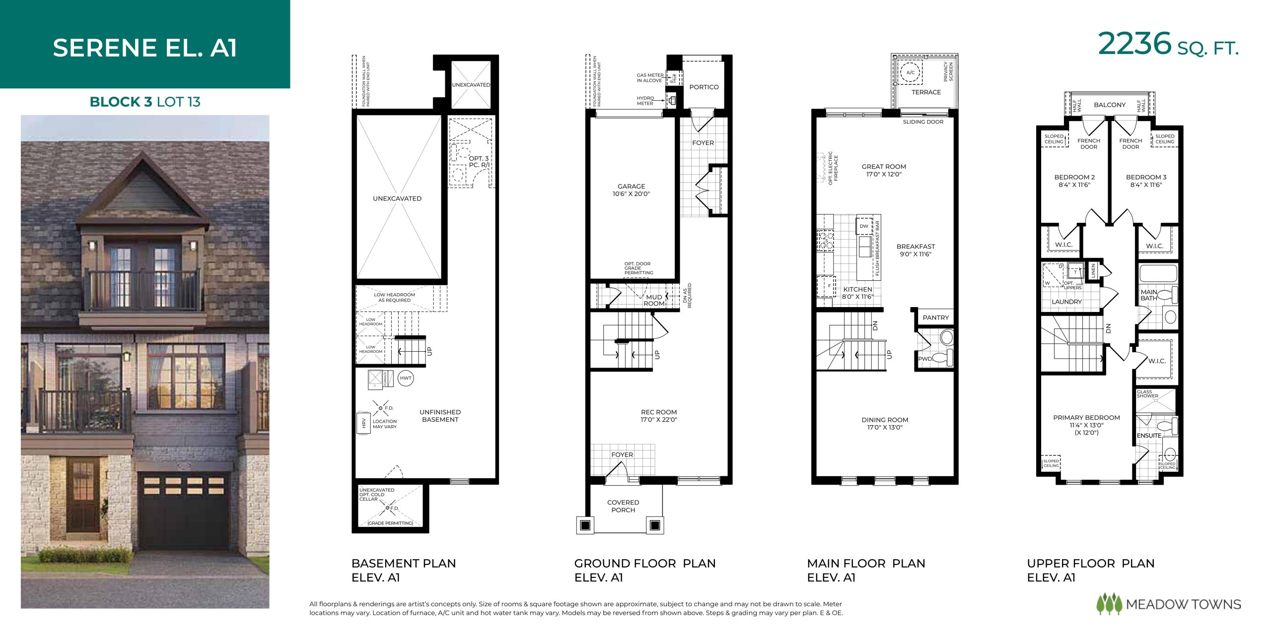 Serene El. A1 floor plan