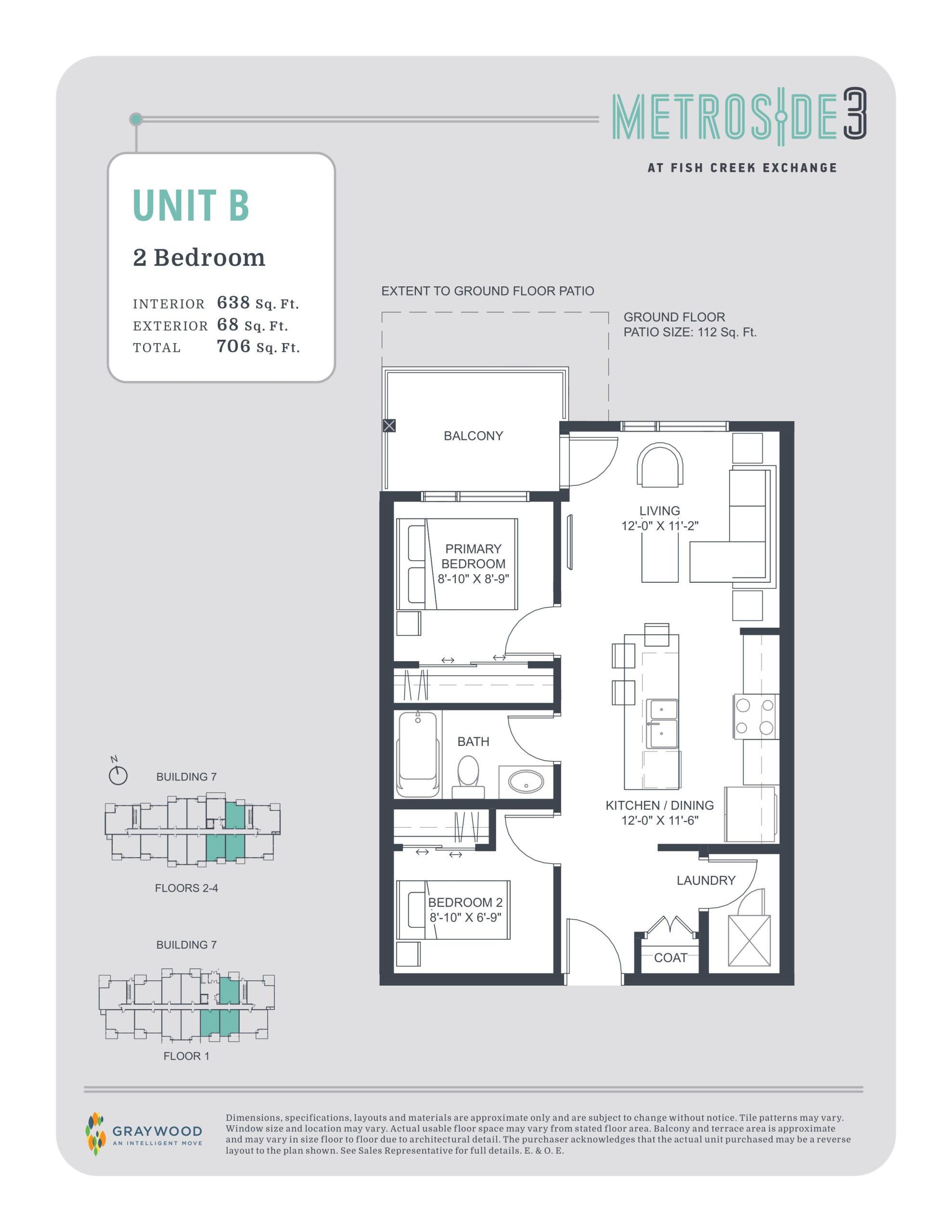 Unit B floor plan