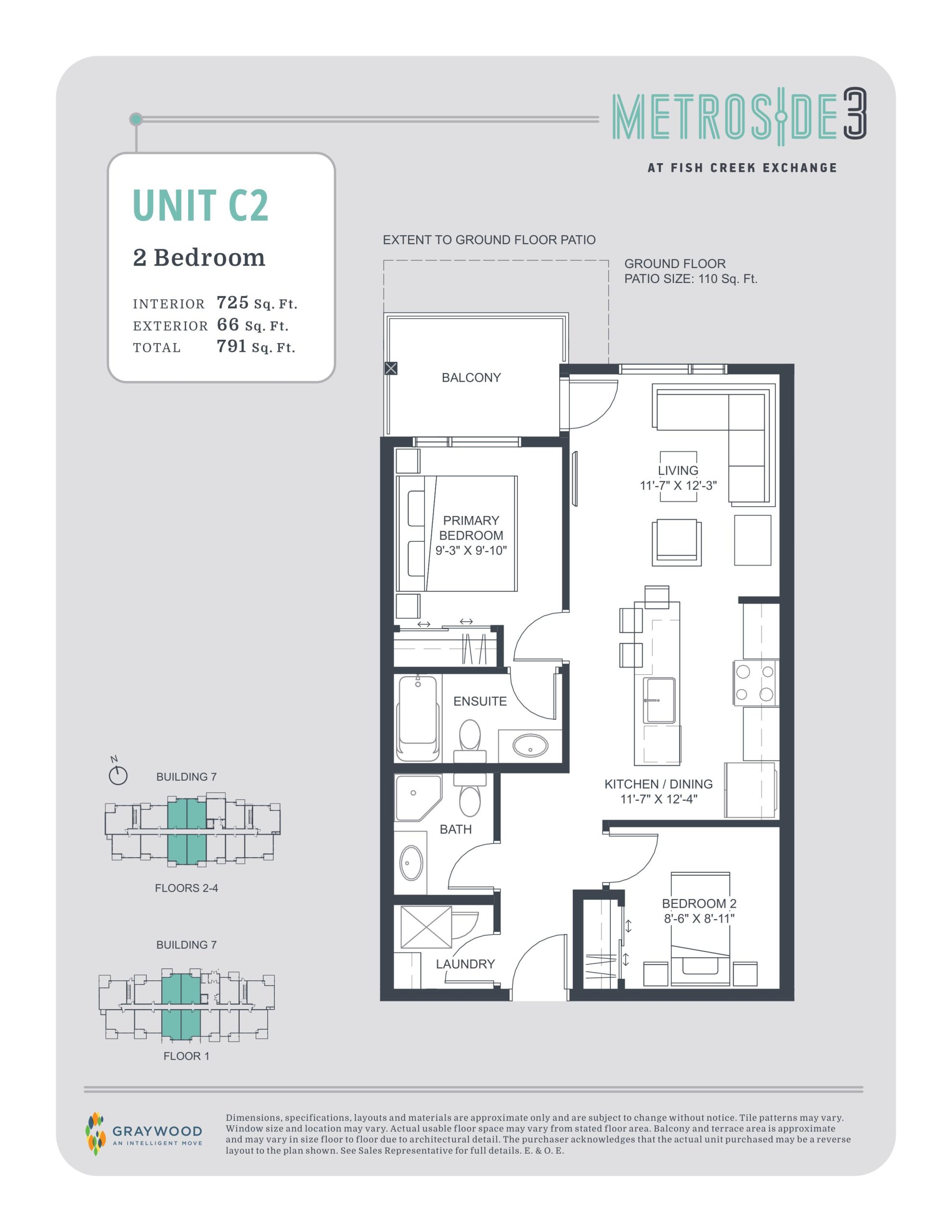 Unit C2 floor plan