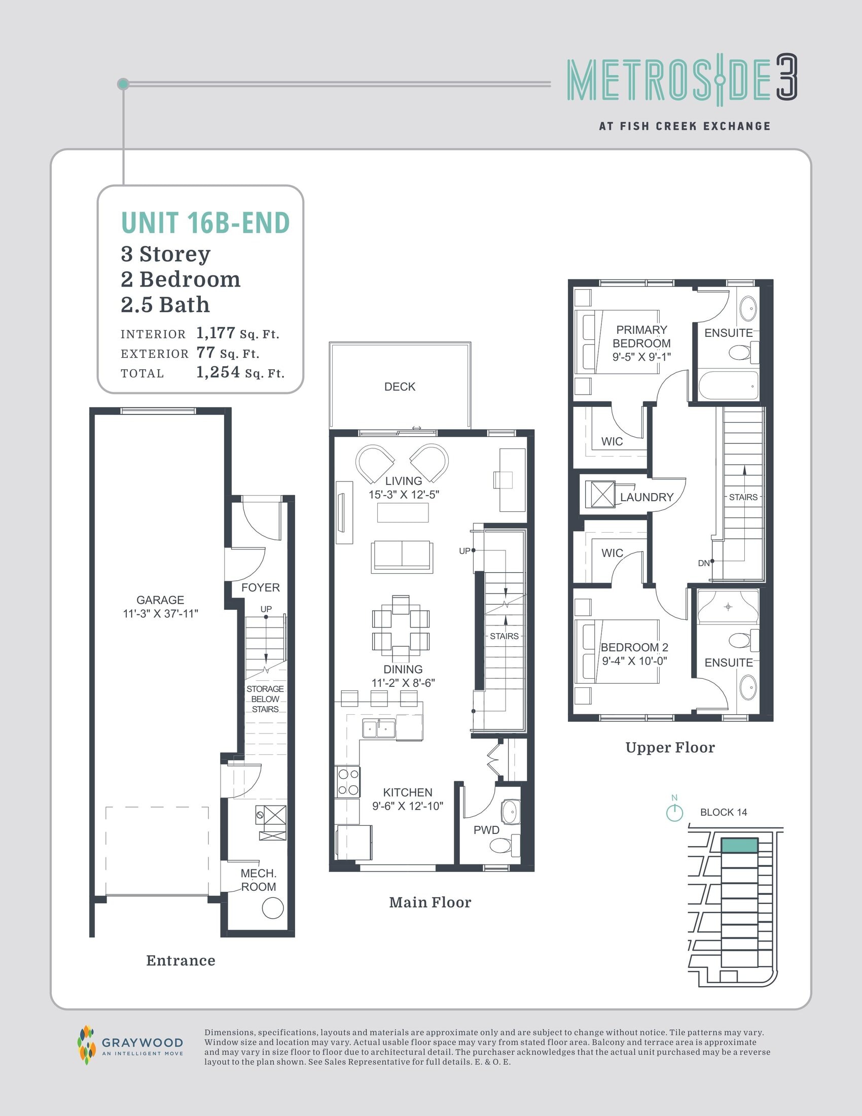 Unit 16B-End floor plan