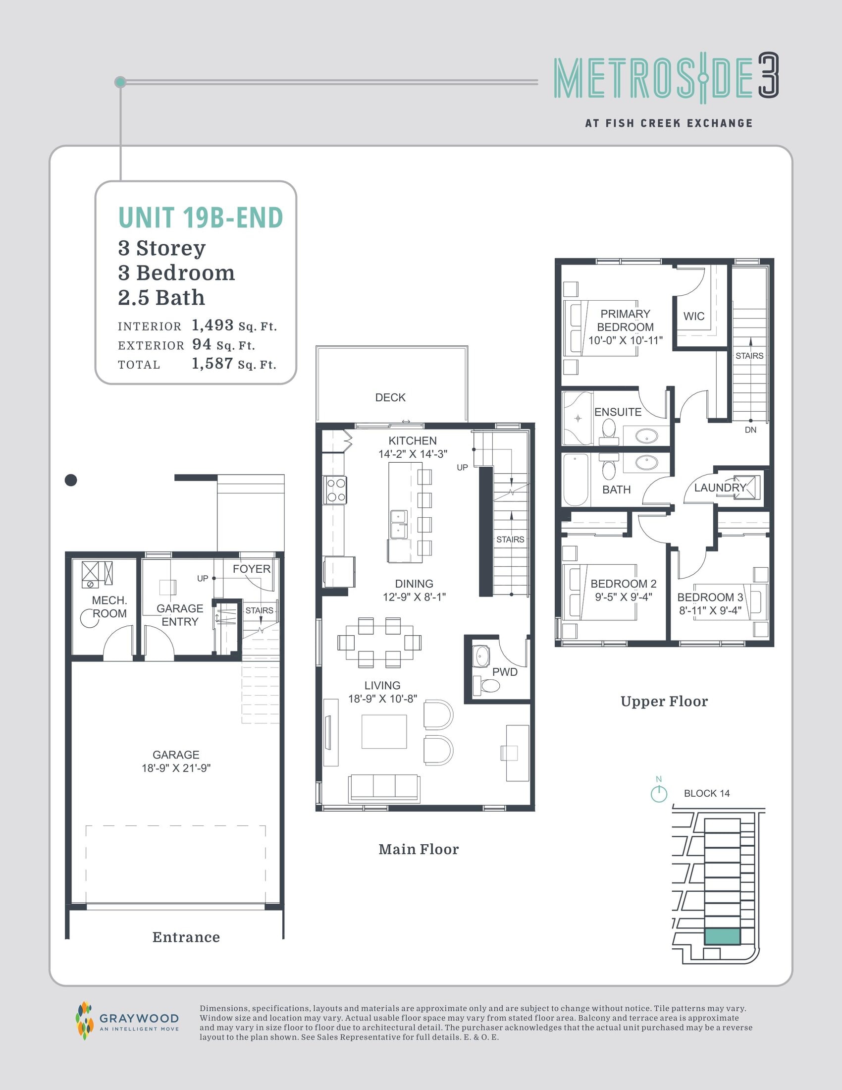 Unit 19B-End floor plan