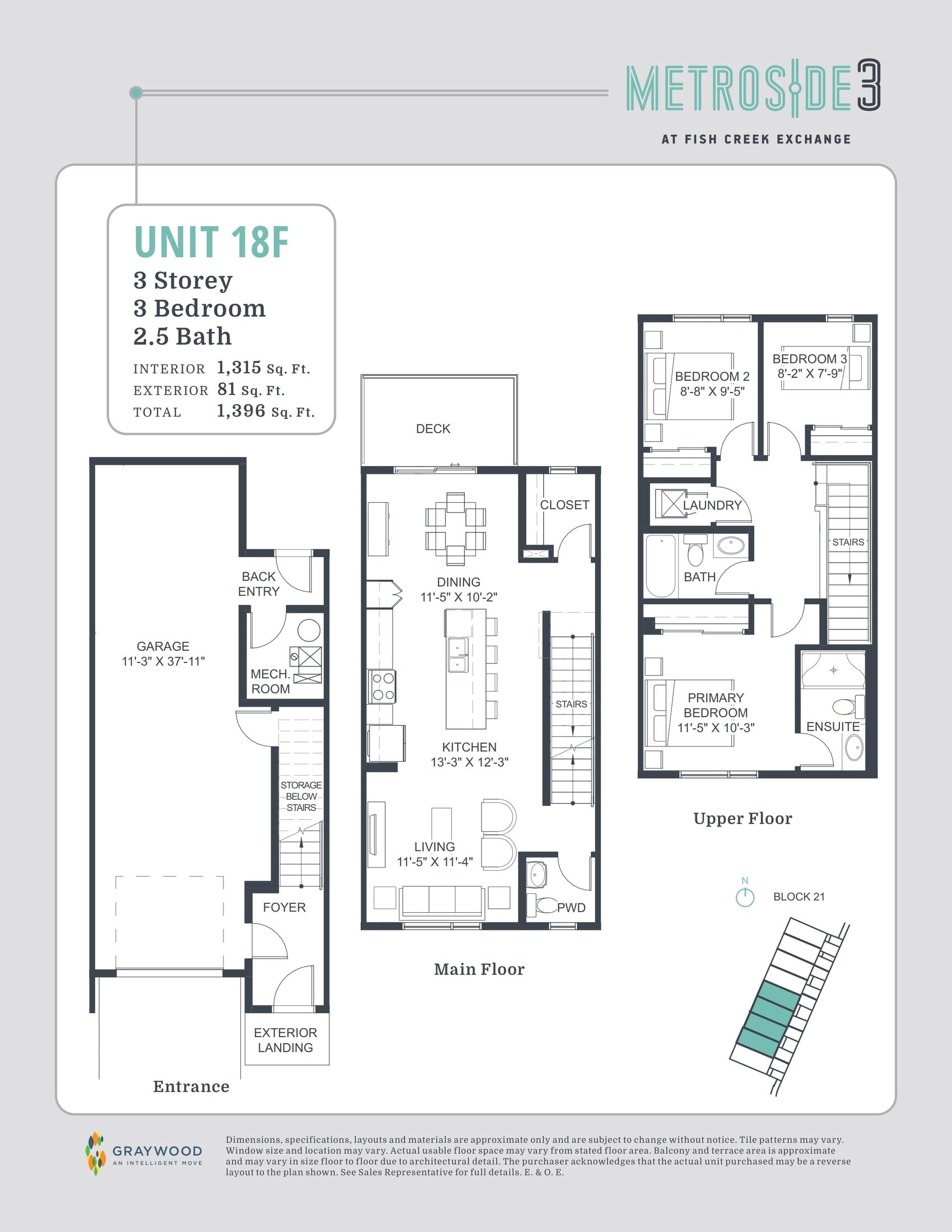 Unit 18F floor plan