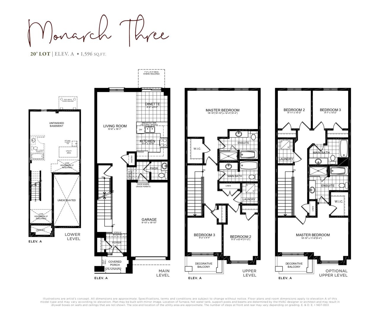 Monarch Three floor plan