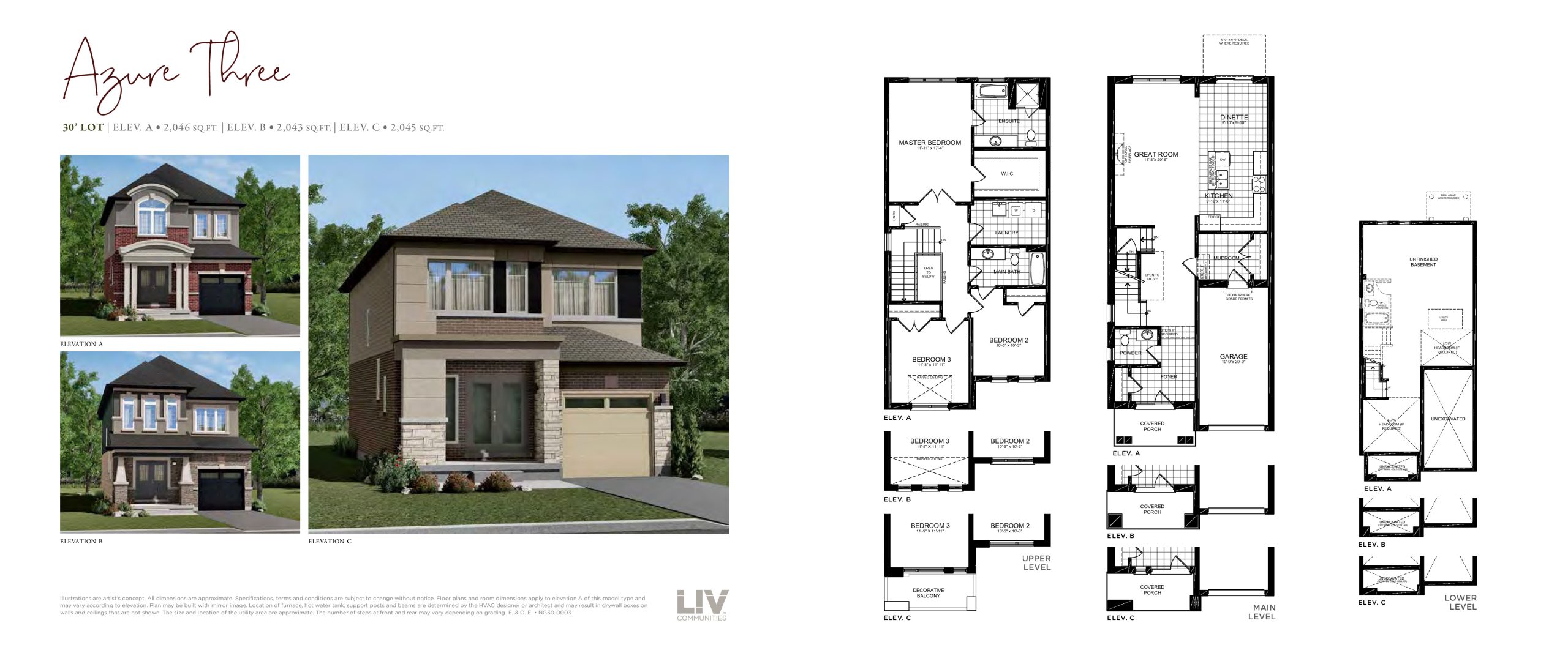 Azure Three floor plan