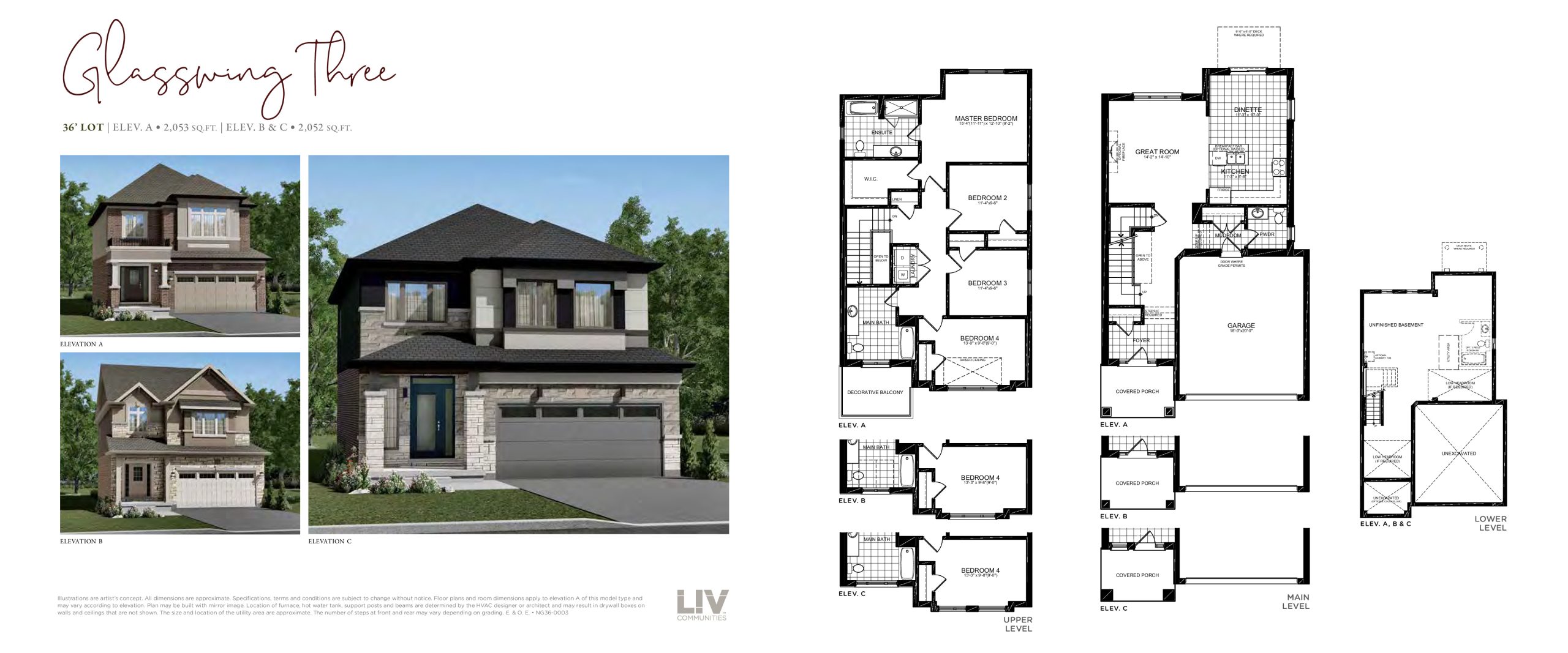 Glasswing Three floor plan