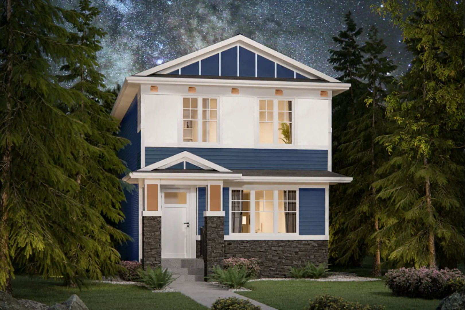 Rangeview Towns in Calgary — rendering 2