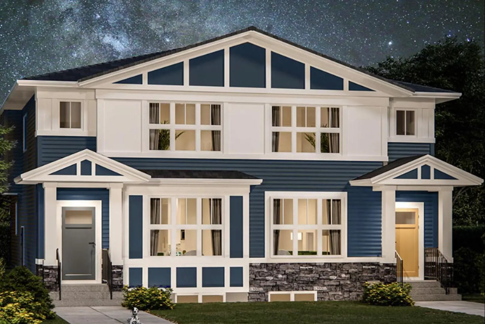 Rangeview Towns in Calgary — rendering 3