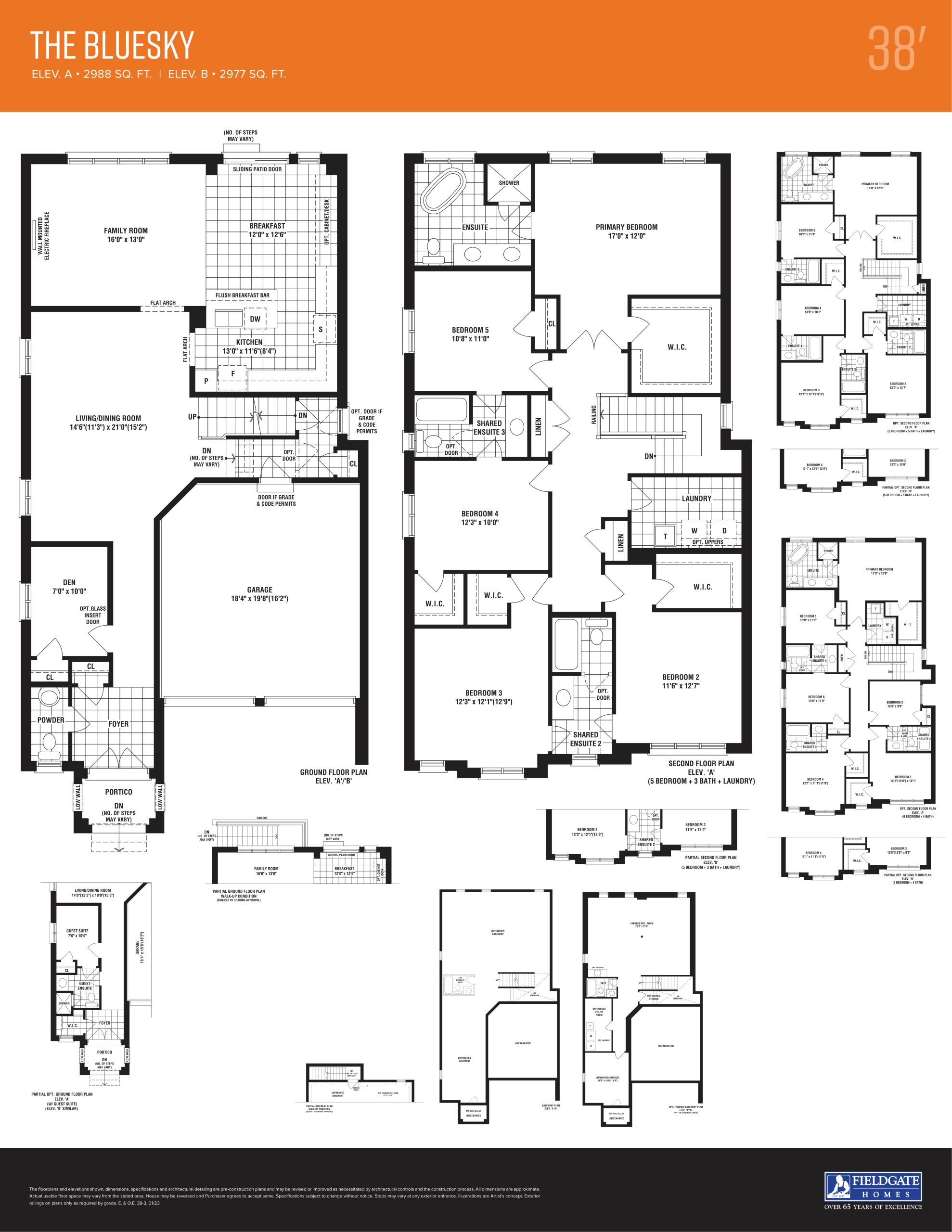 The Bluesky floor plan