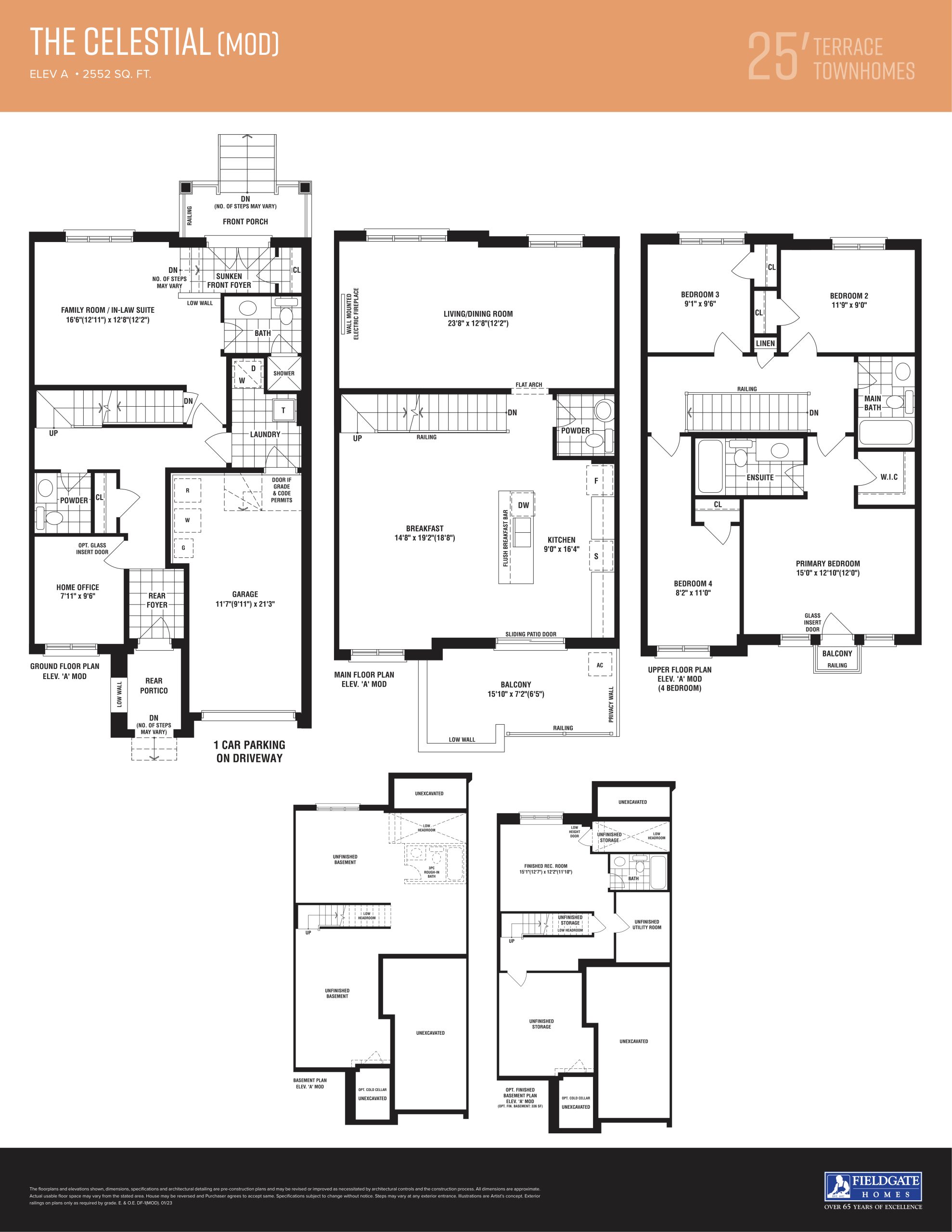 The Celestial (Mod) floor plan