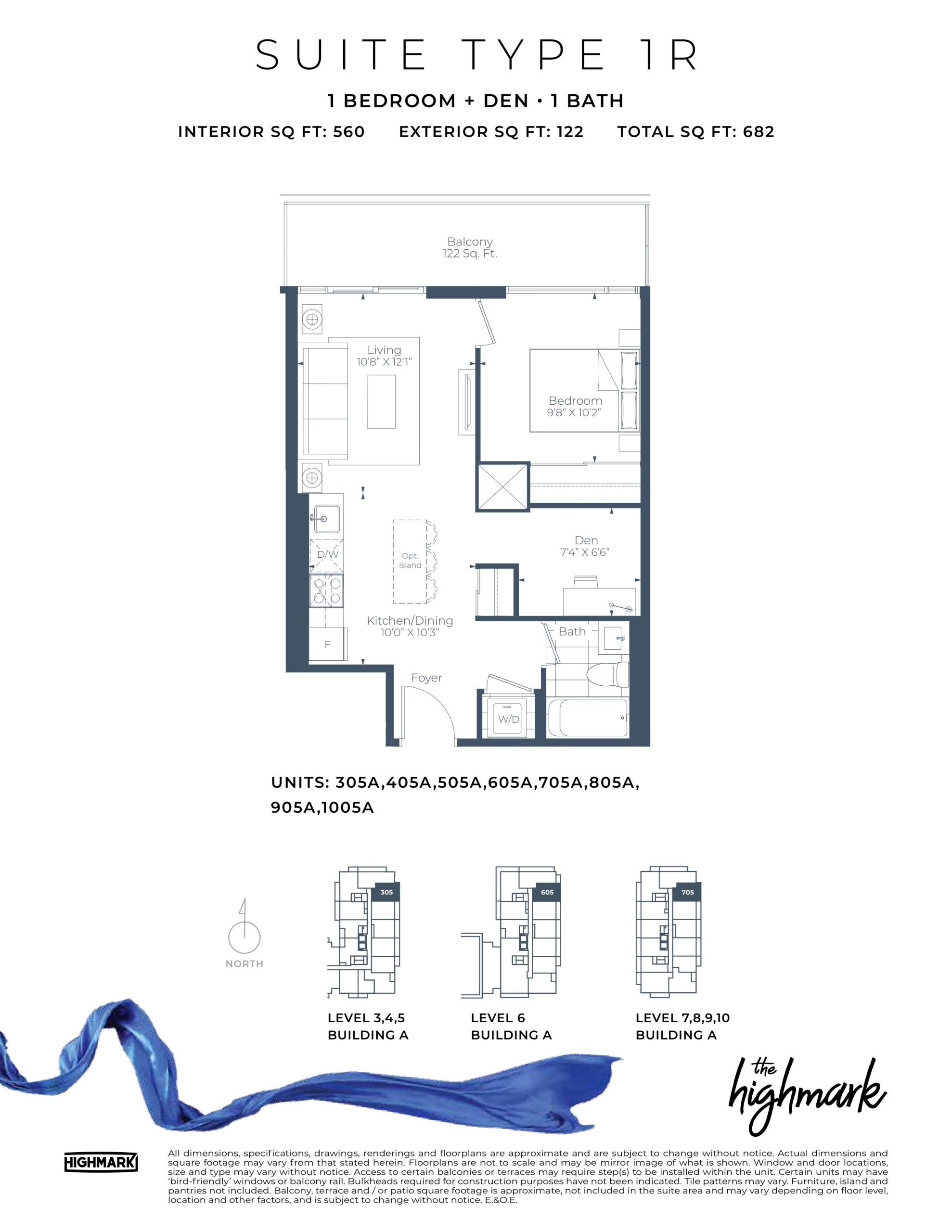 1R floor plan