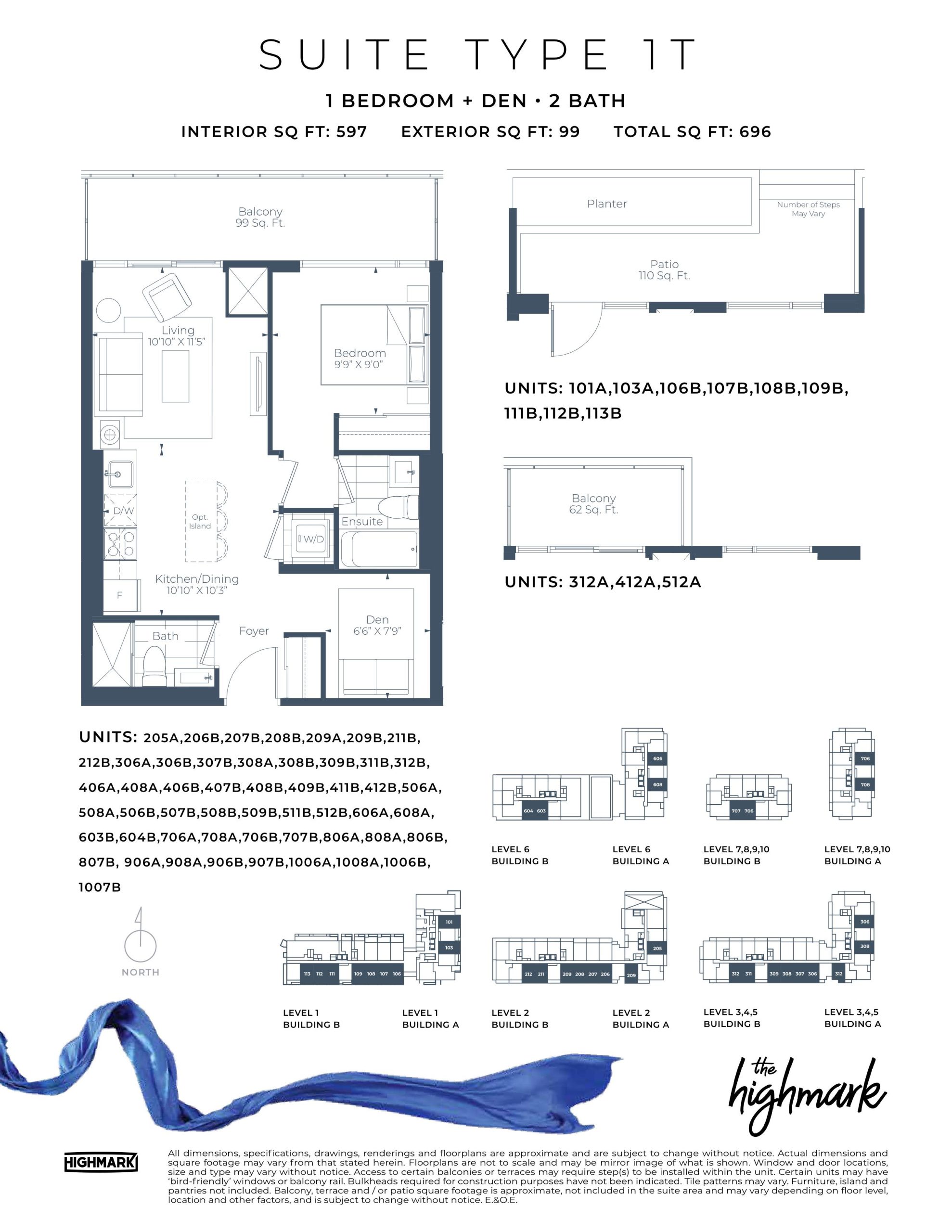 1T floor plan