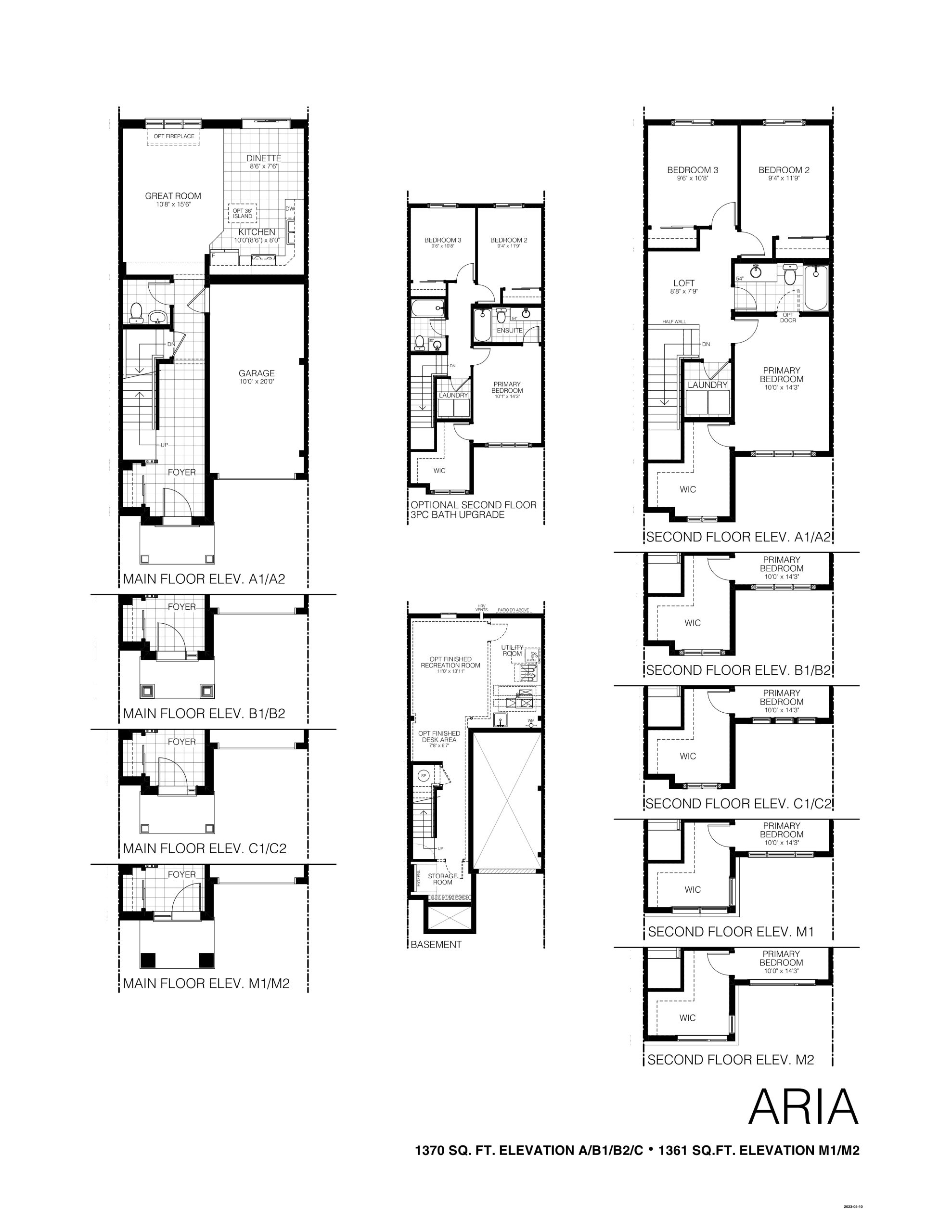 Aria floor plan