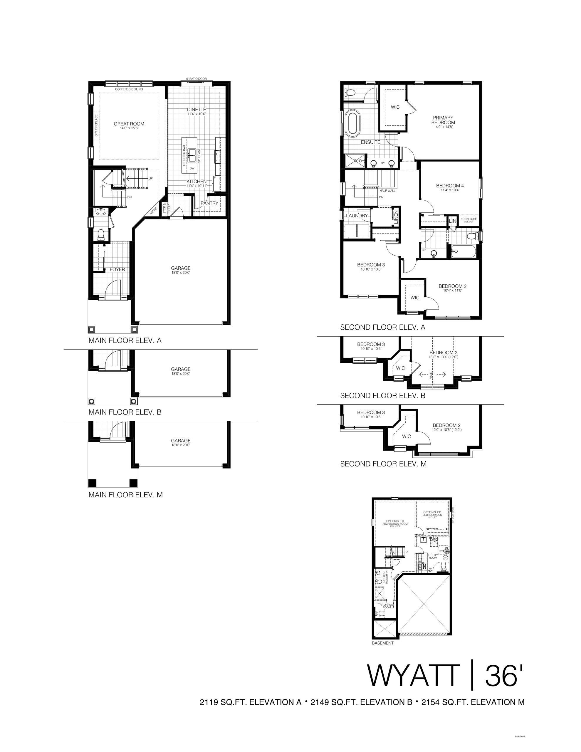 Wyatt 36' floor plan