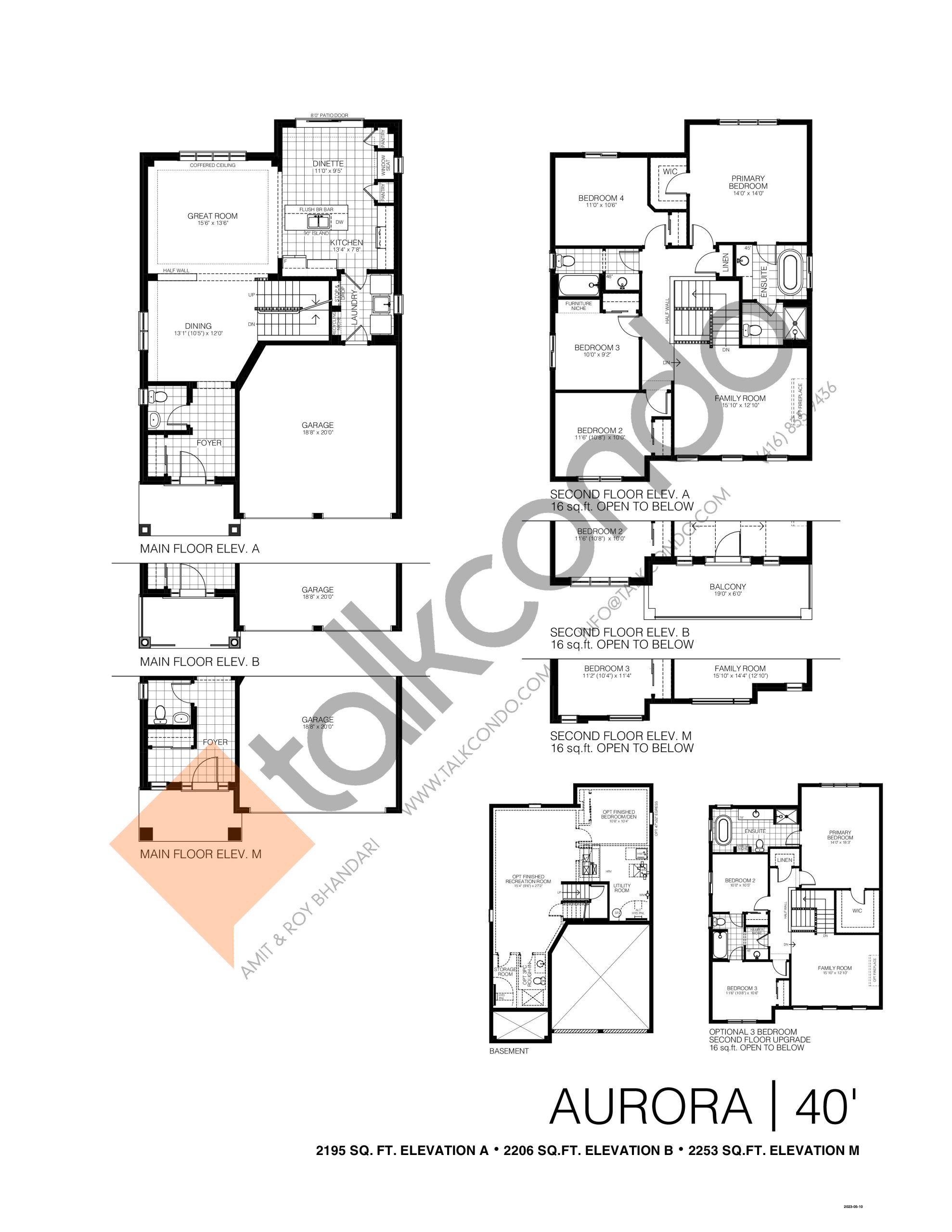 Aurora 40' floor plan
