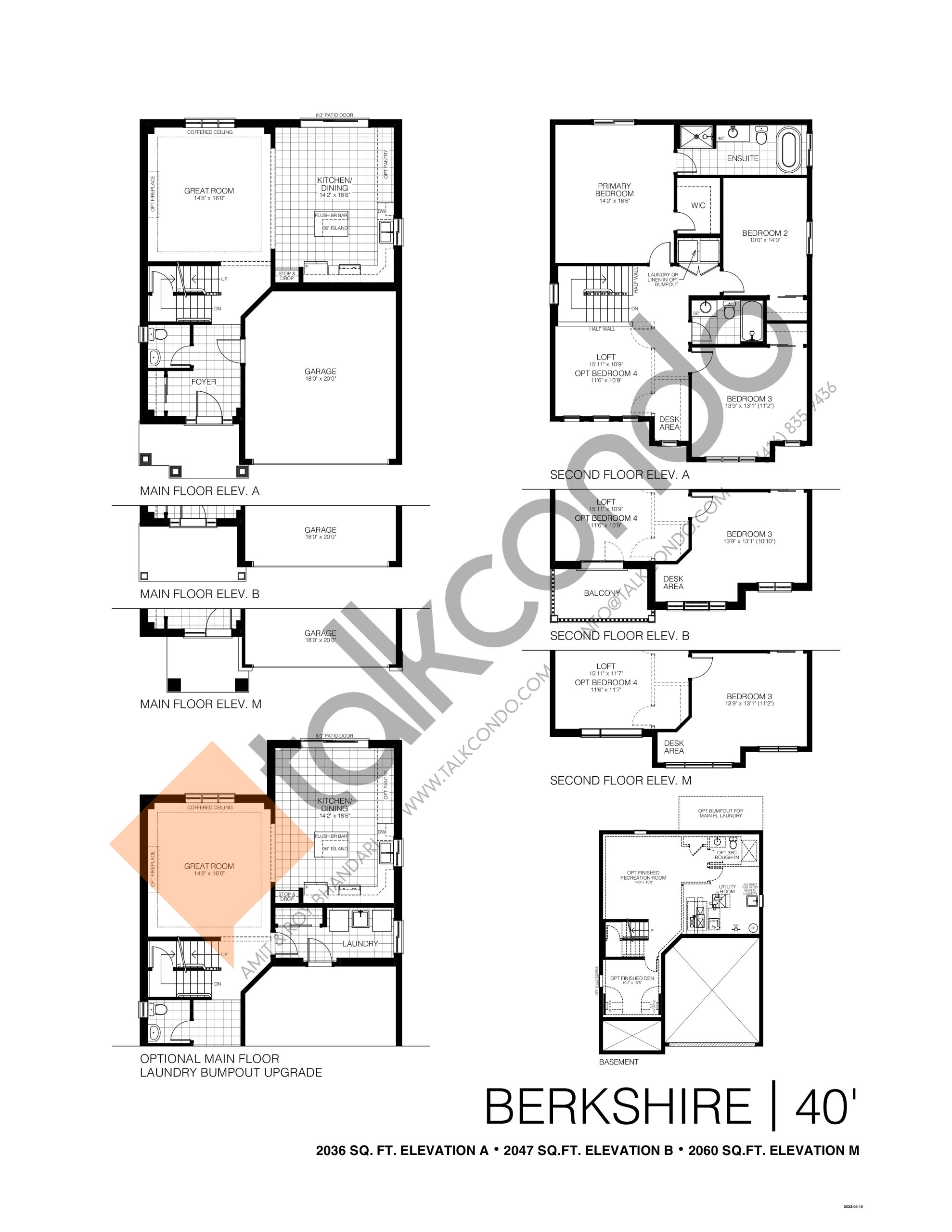 Berkshire 40' floor plan