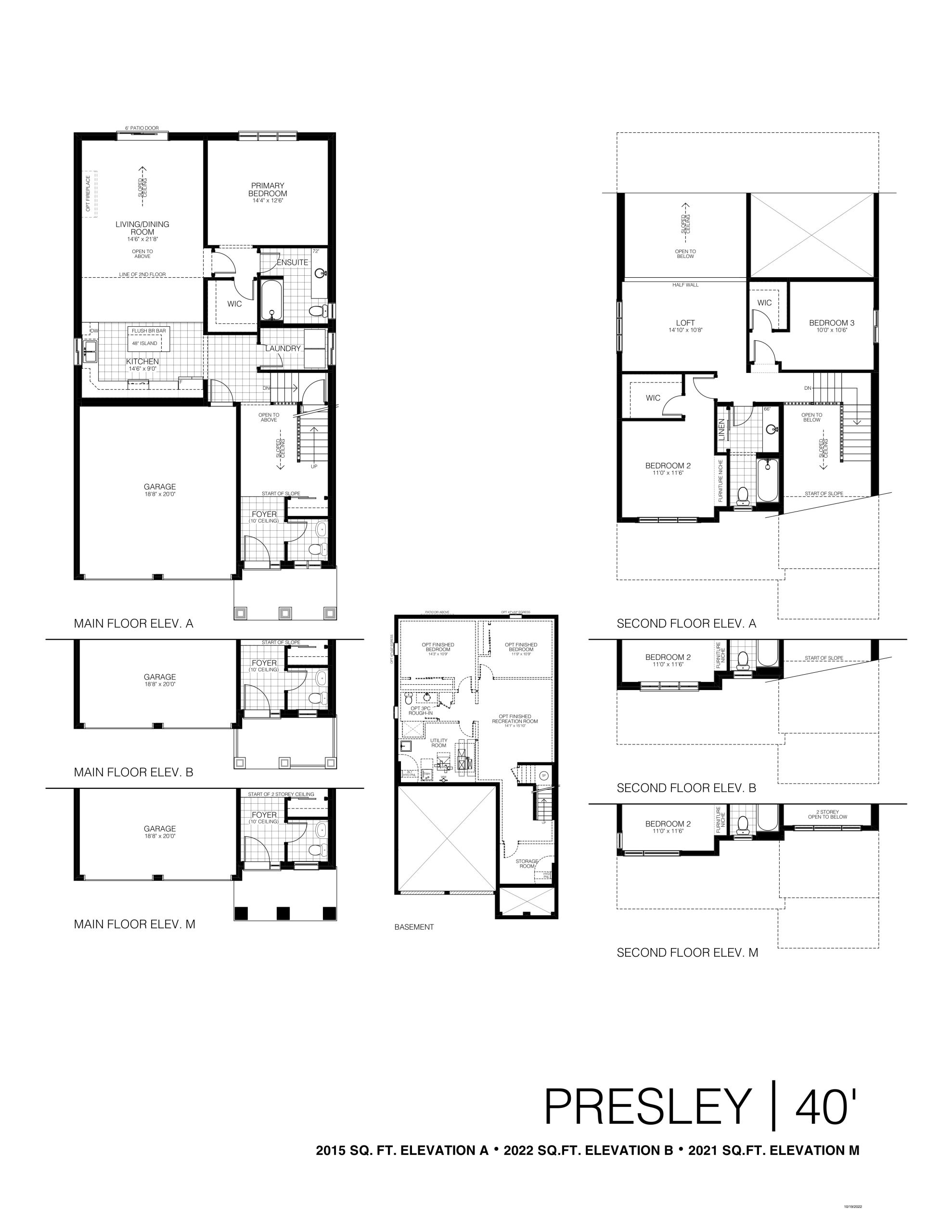 Presley 40' floor plan