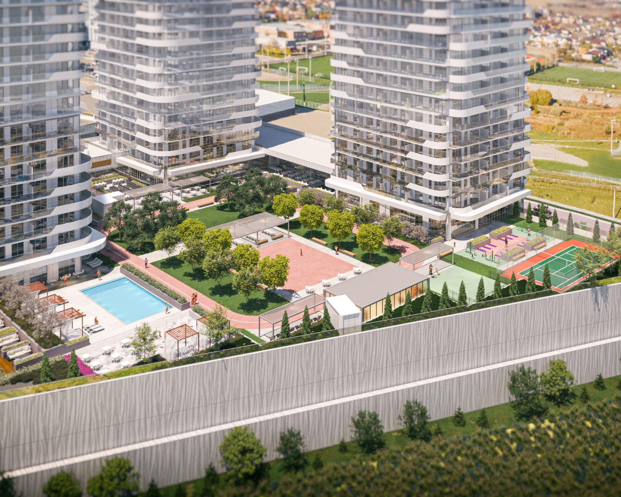 Thompson Towers – Spring in Milton — rendering 5