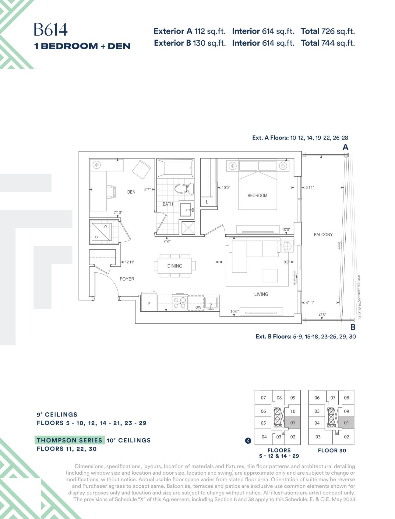B614 floor plan