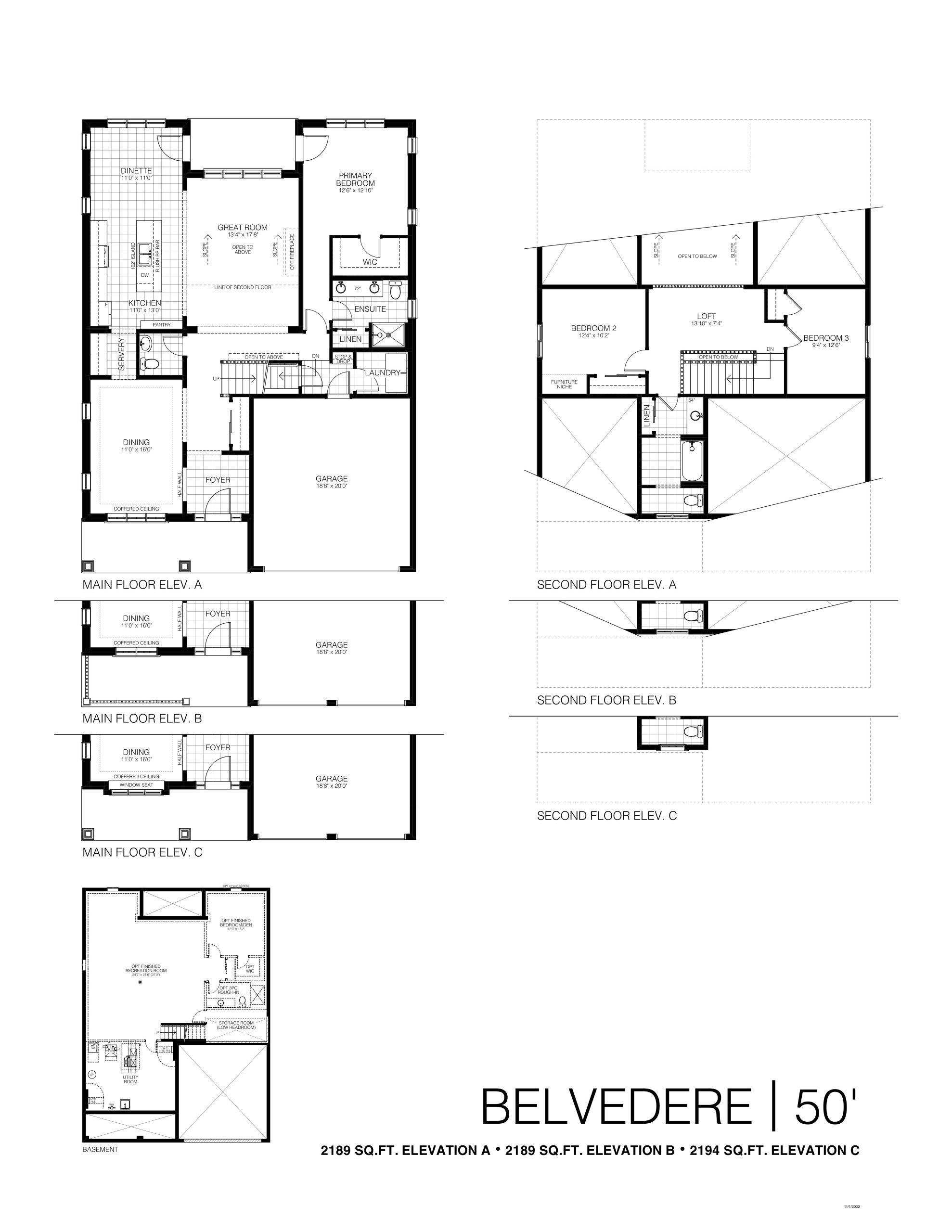 Belvedere floor plan