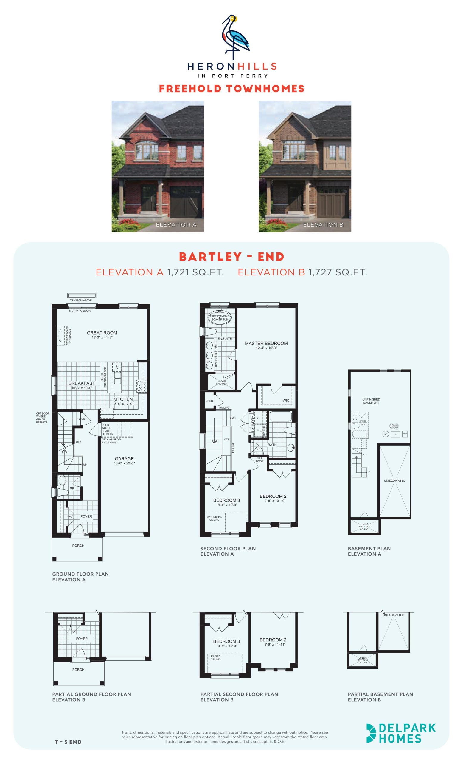 Bartley - End floor plan