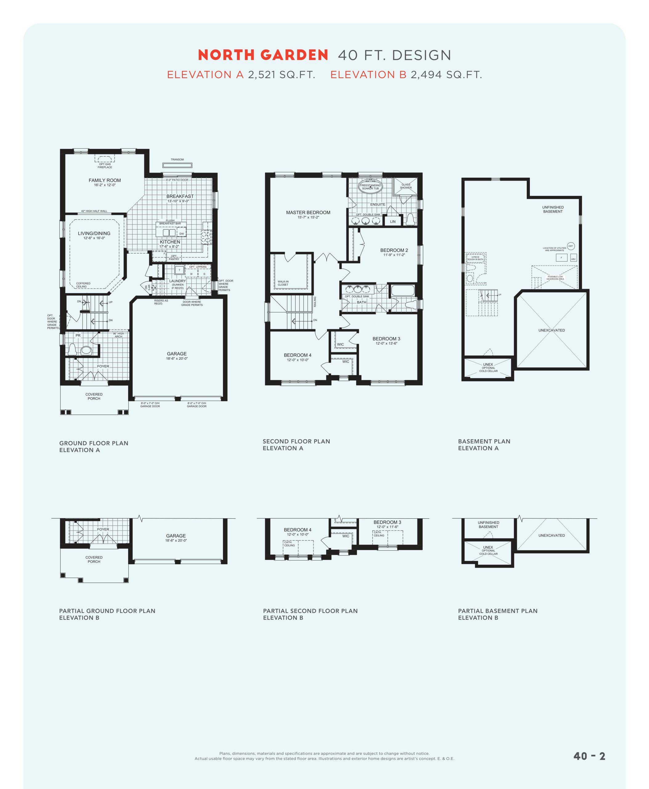 North Garden floor plan